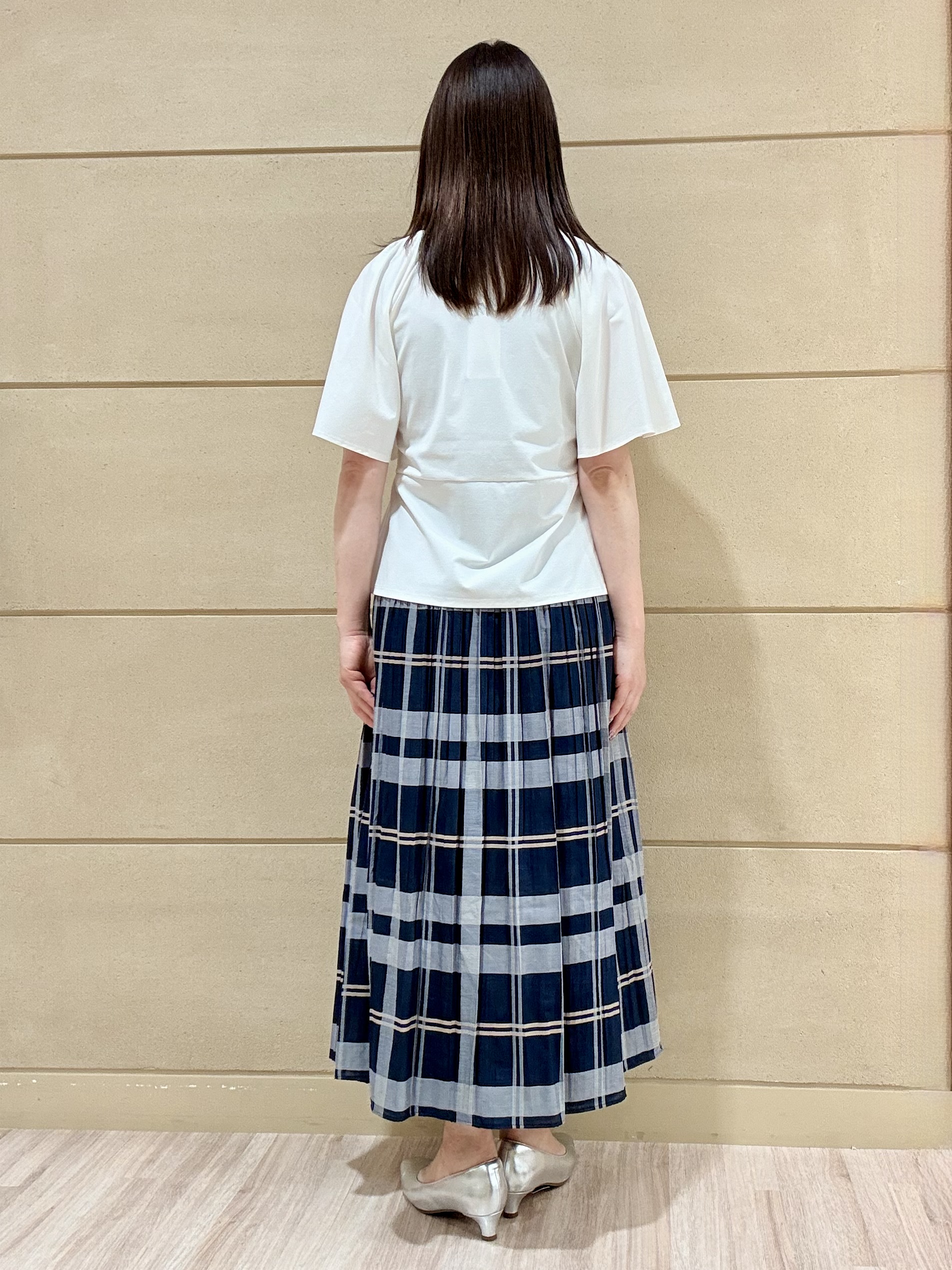 Marさんの「Reflect｜【UVカット／接触冷感／吸水速乾】フレアスリーブペプラムカットソー」を使ったコーディネート