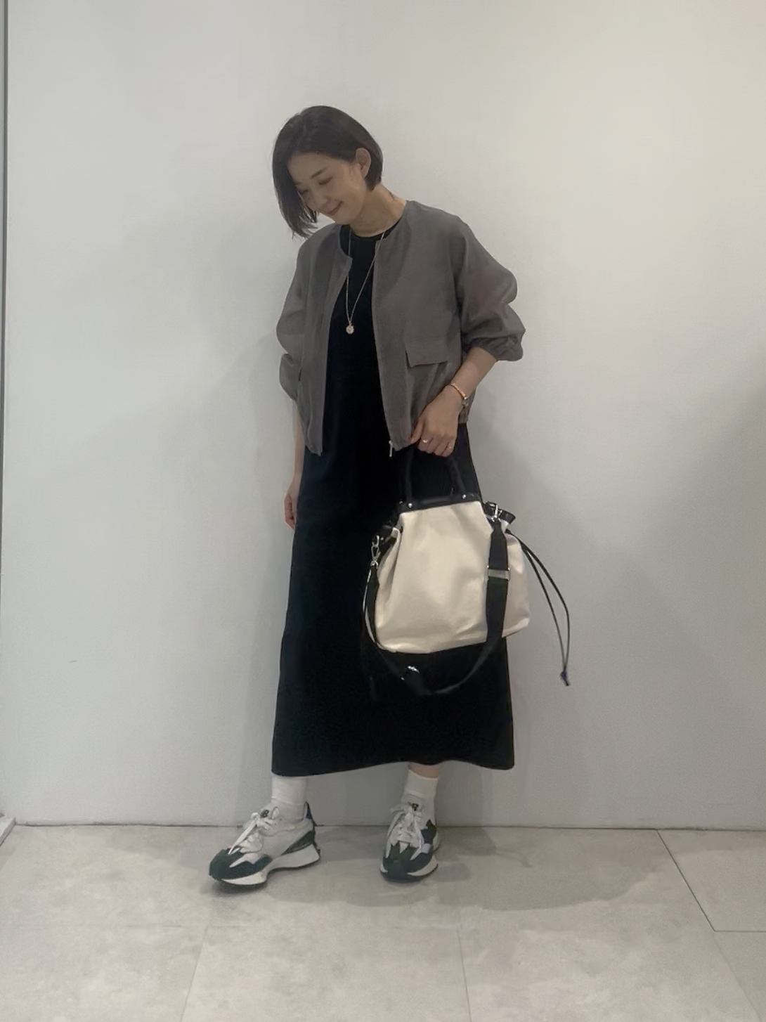 まどかさんの「UNTITLED｜【手洗い可/軽量】シアーブルゾン」を使ったコーディネート