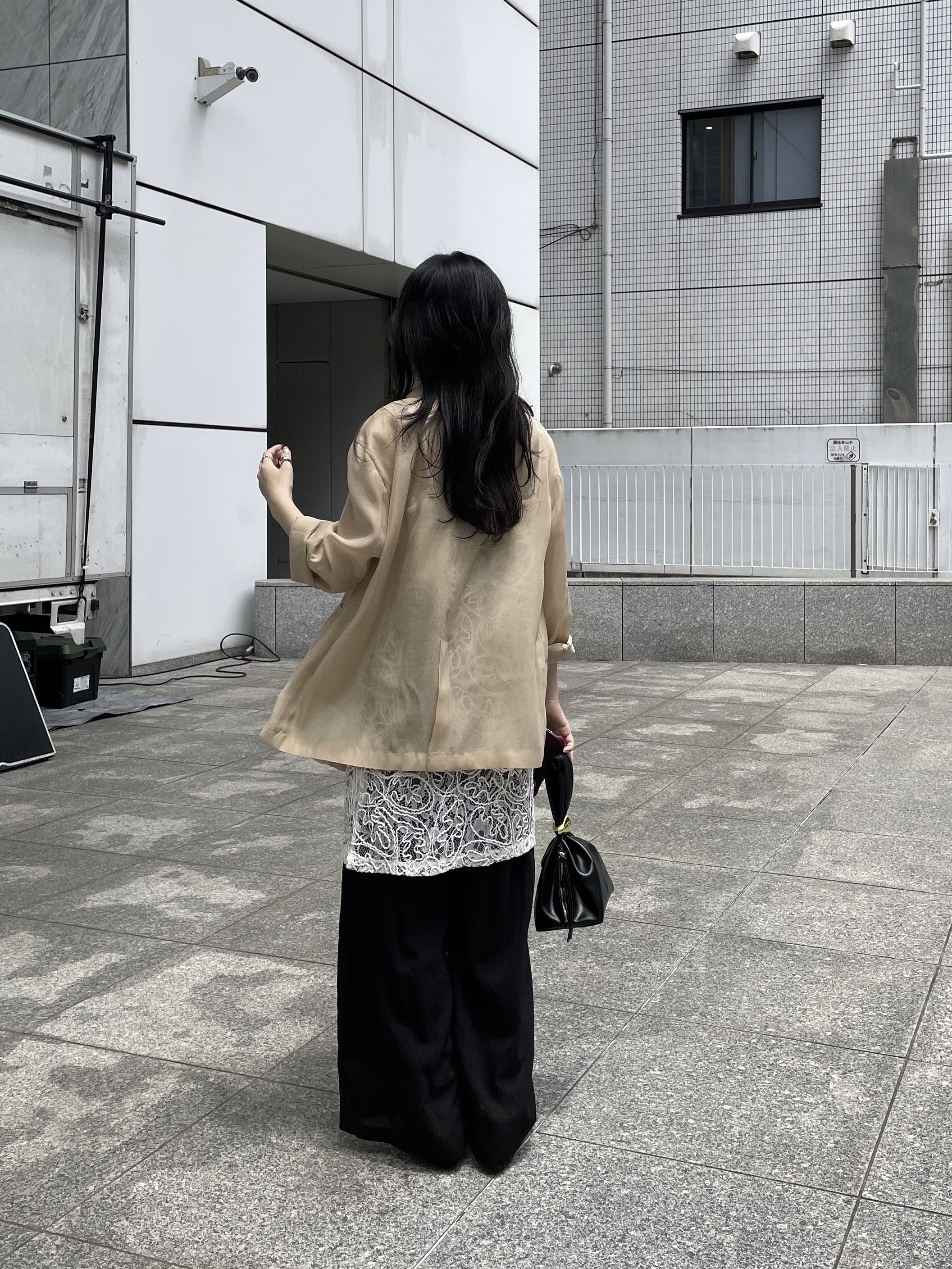 rinaさんの「INDIVI｜シアーシャツジャケット【接触冷感】」を使ったコーディネート
