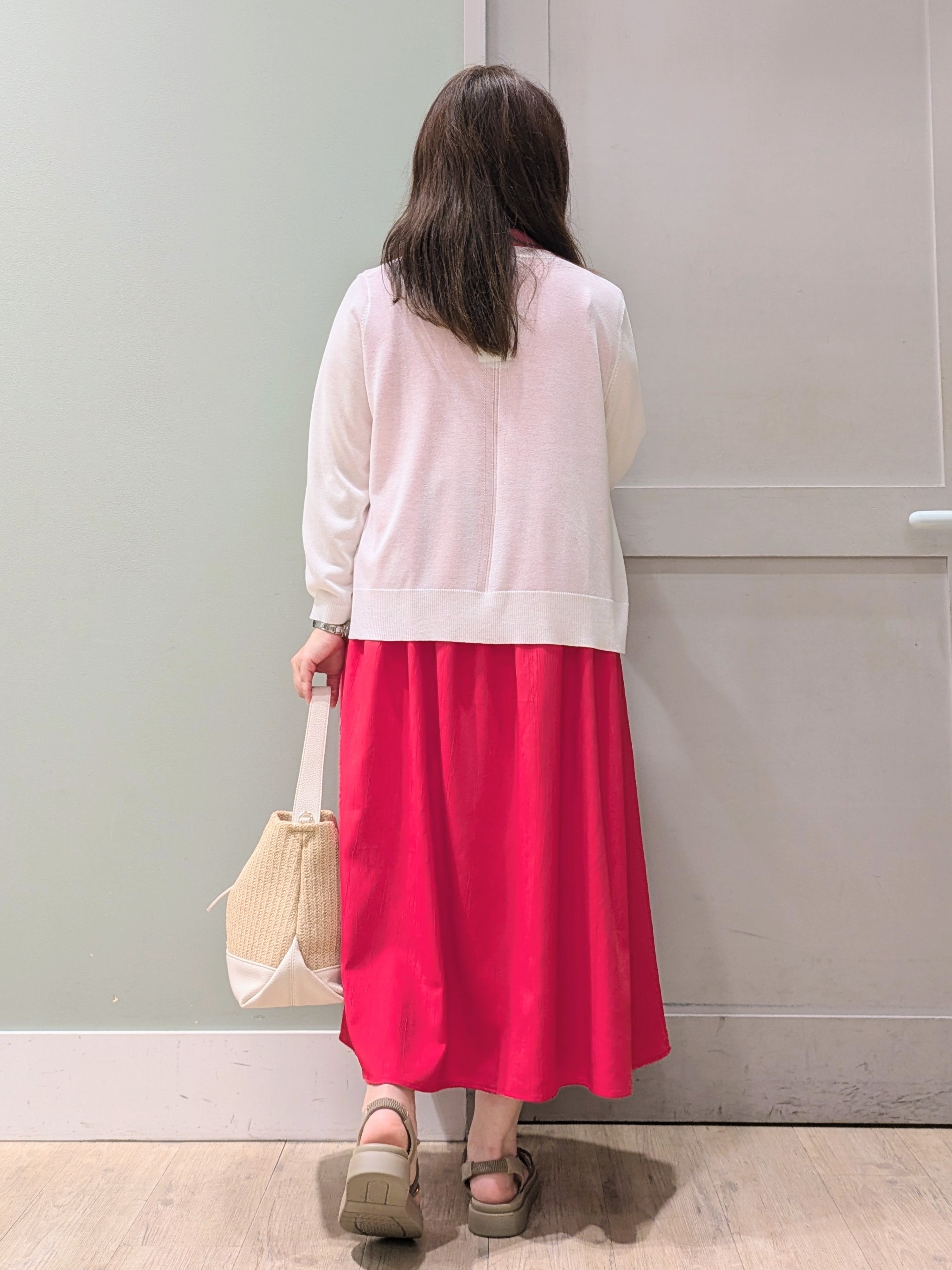 チグ♪さんの「grove｜高評価！【接触冷感／UVカットetc】ベーシックショートカーディガン」を使ったコーディネート