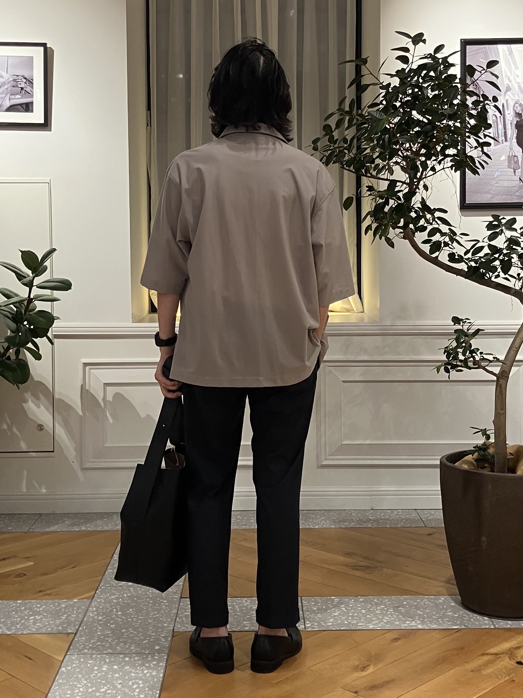 junyaさんの「DRESSTERIOR｜【接触冷感/UVカット/ウォッシャブル/Safari5月号掲載】AIRTOOL ハーフスリーブシャツ」を使ったコーディネート