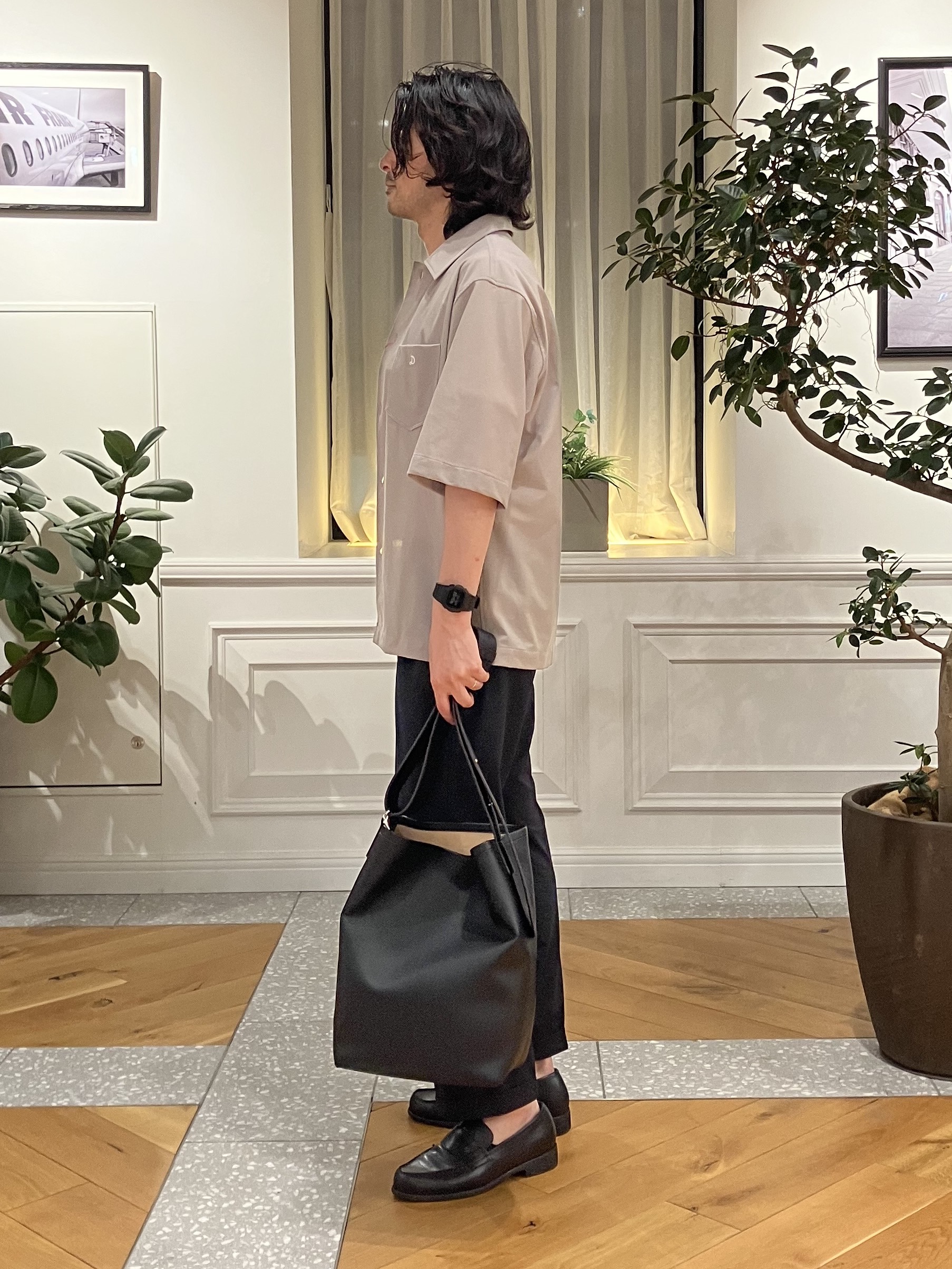 junyaさんの「DRESSTERIOR｜【接触冷感/UVカット/ウォッシャブル/Safari5月号掲載】AIRTOOL ハーフスリーブシャツ」を使ったコーディネート