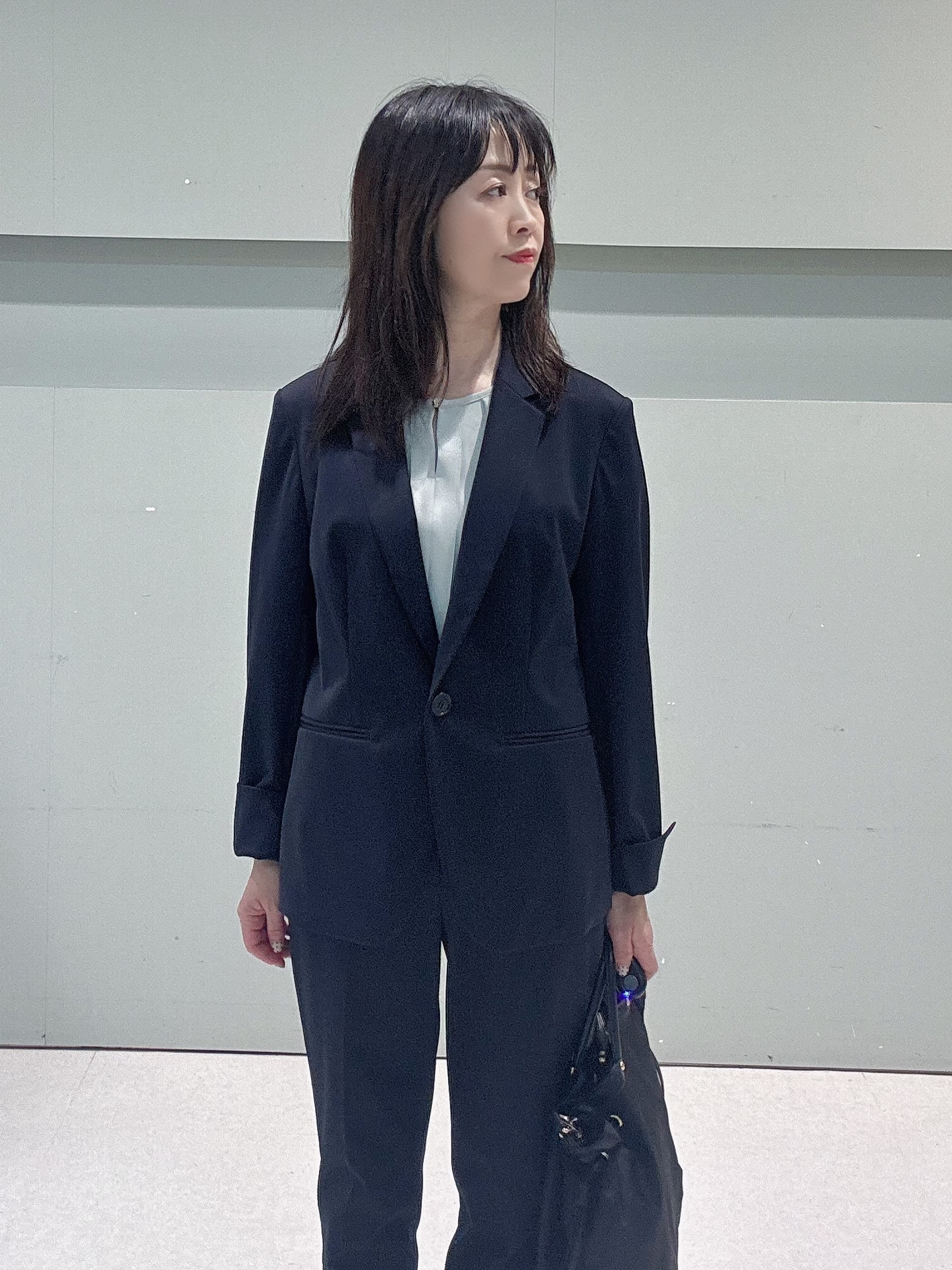 makiさんの「UNTITLED｜【UV/接触冷感/スーツ】ジャージテーラードジャケット」を使ったコーディネート