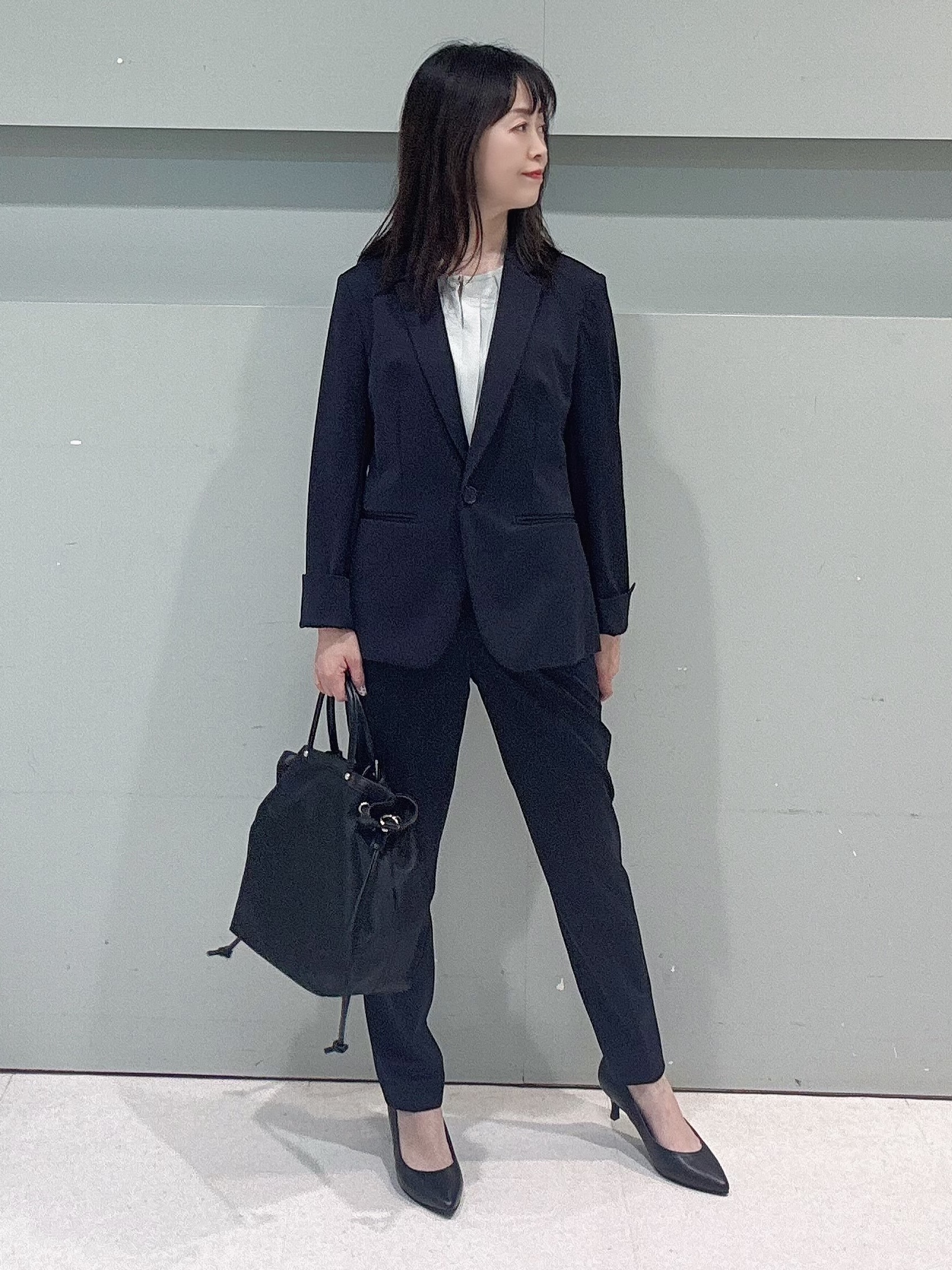 makiさんの「UNTITLED｜【UV/接触冷感/スーツ】ジャージテーラードジャケット」を使ったコーディネート