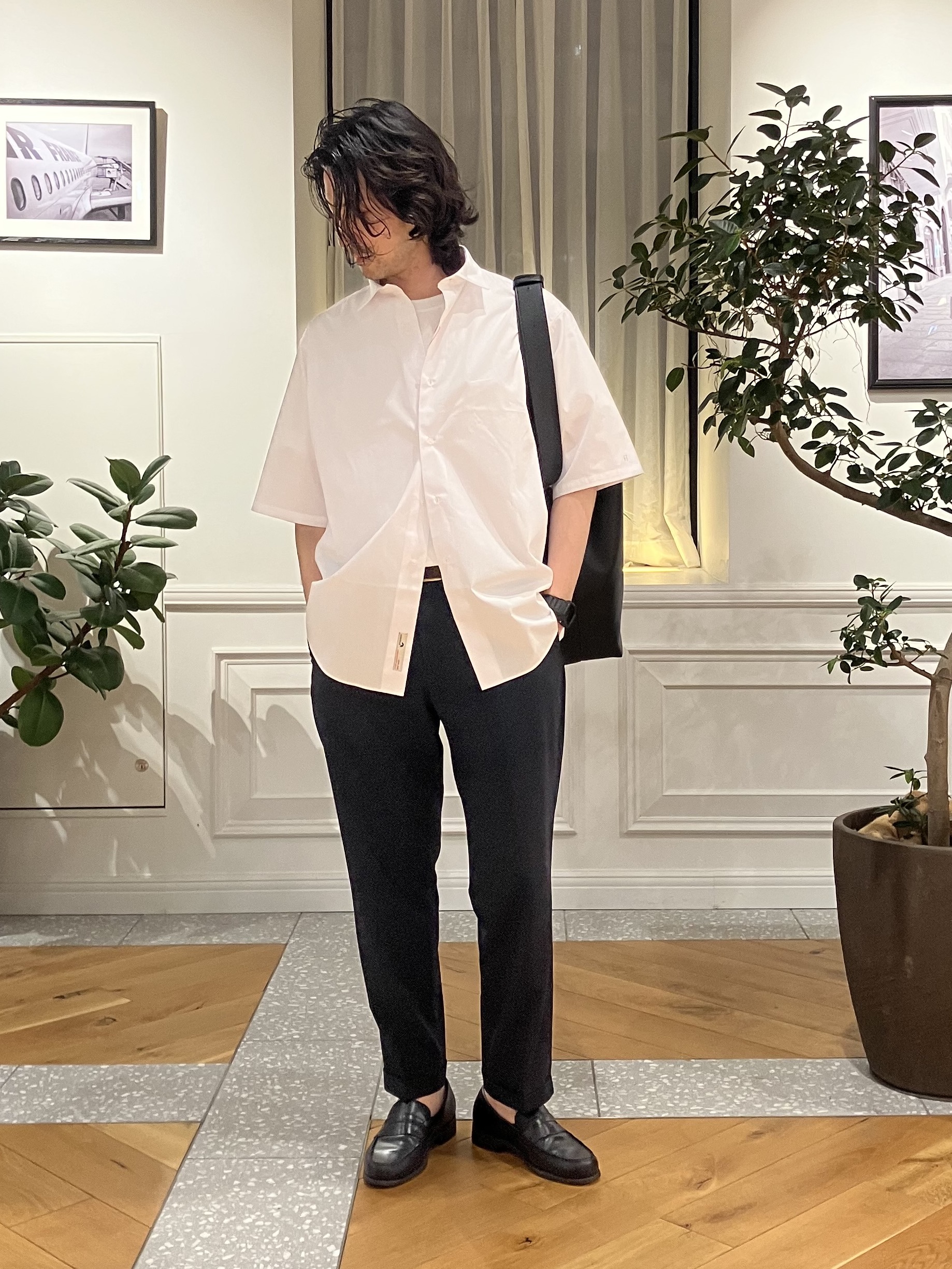 junyaさんの「DRESSTERIOR｜【干場義雅&times;DRESSTERIOR】シドグラスシャツ」を使ったコーディネート