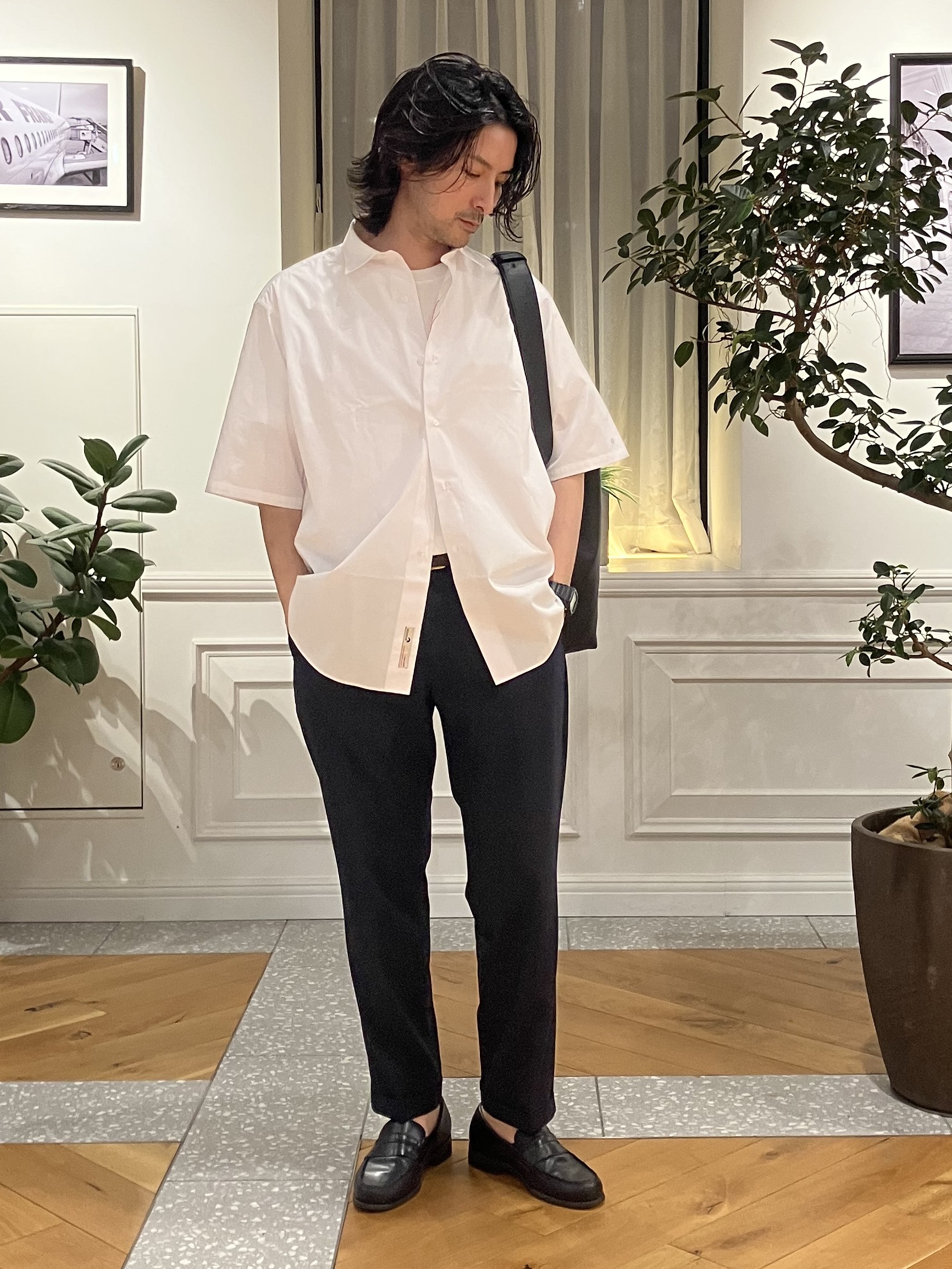 junyaさんの「DRESSTERIOR｜【干場義雅&times;DRESSTERIOR】シドグラスシャツ」を使ったコーディネート