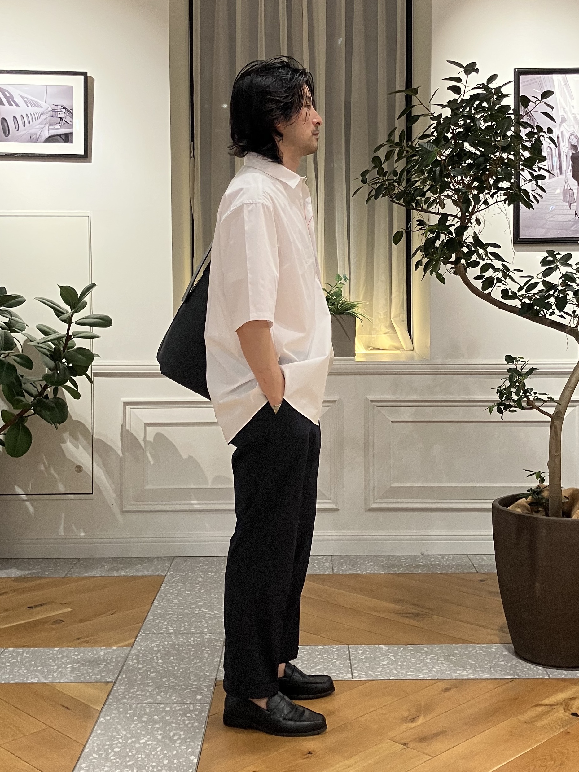 junyaさんの「DRESSTERIOR｜【干場義雅&times;DRESSTERIOR】シドグラスシャツ」を使ったコーディネート