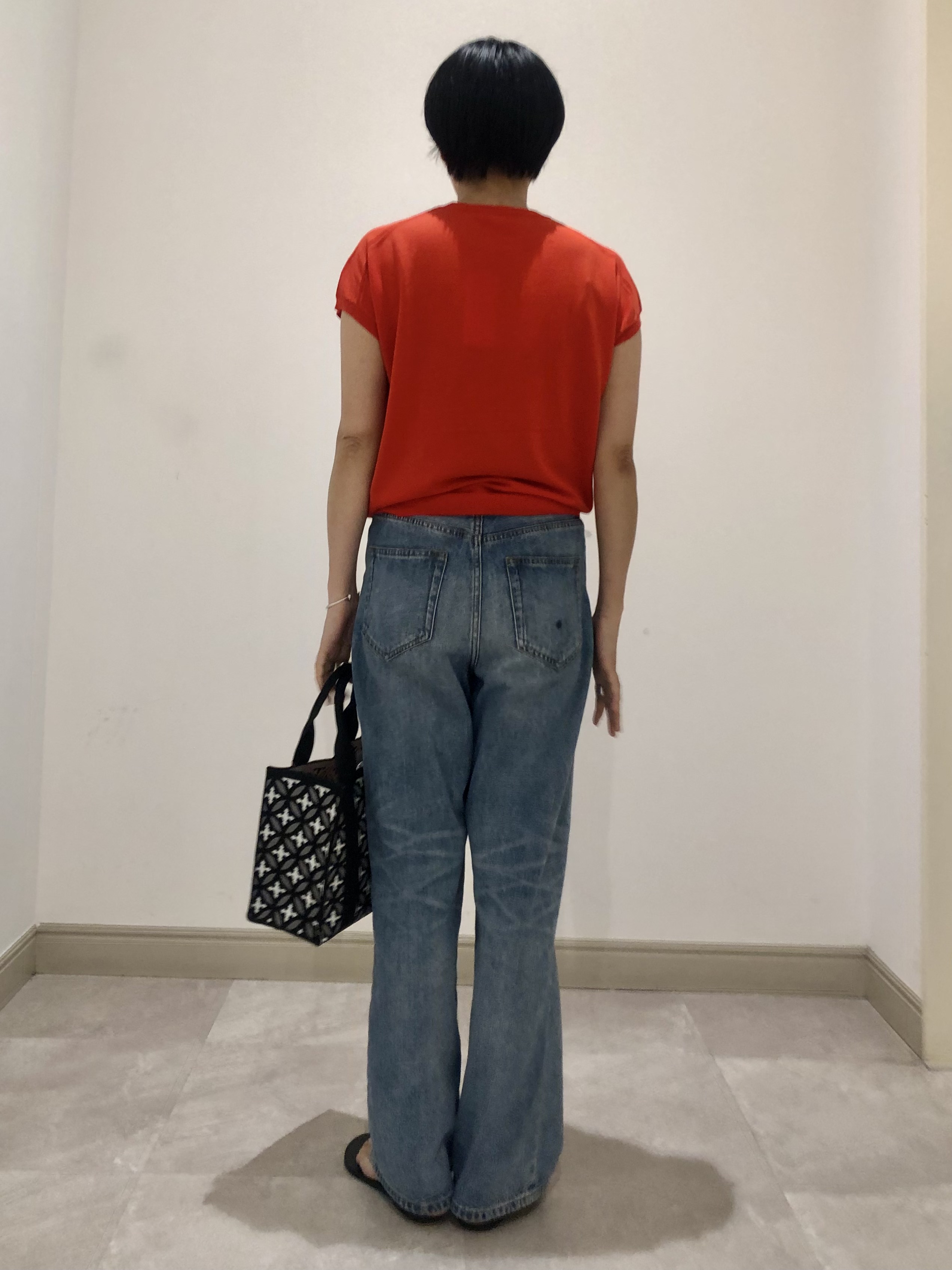 OGATAさんの「DRESSTERIOR｜【ウォッシャブル】コットンシルクフレンチスリーブニット」を使ったコーディネート