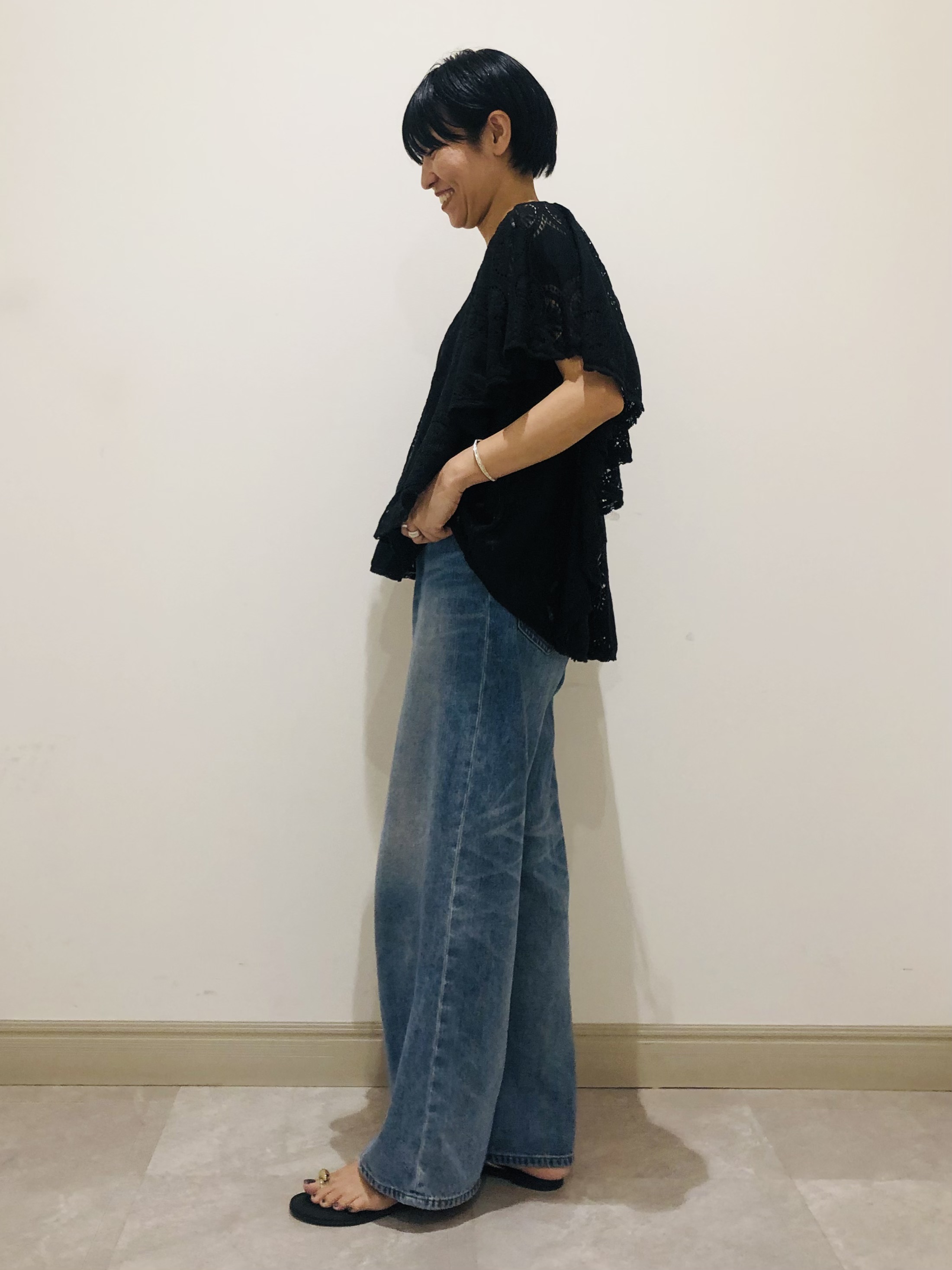 OGATAさんの「DRESSTERIOR｜ラッセルレース ブラウス」を使ったコーディネート