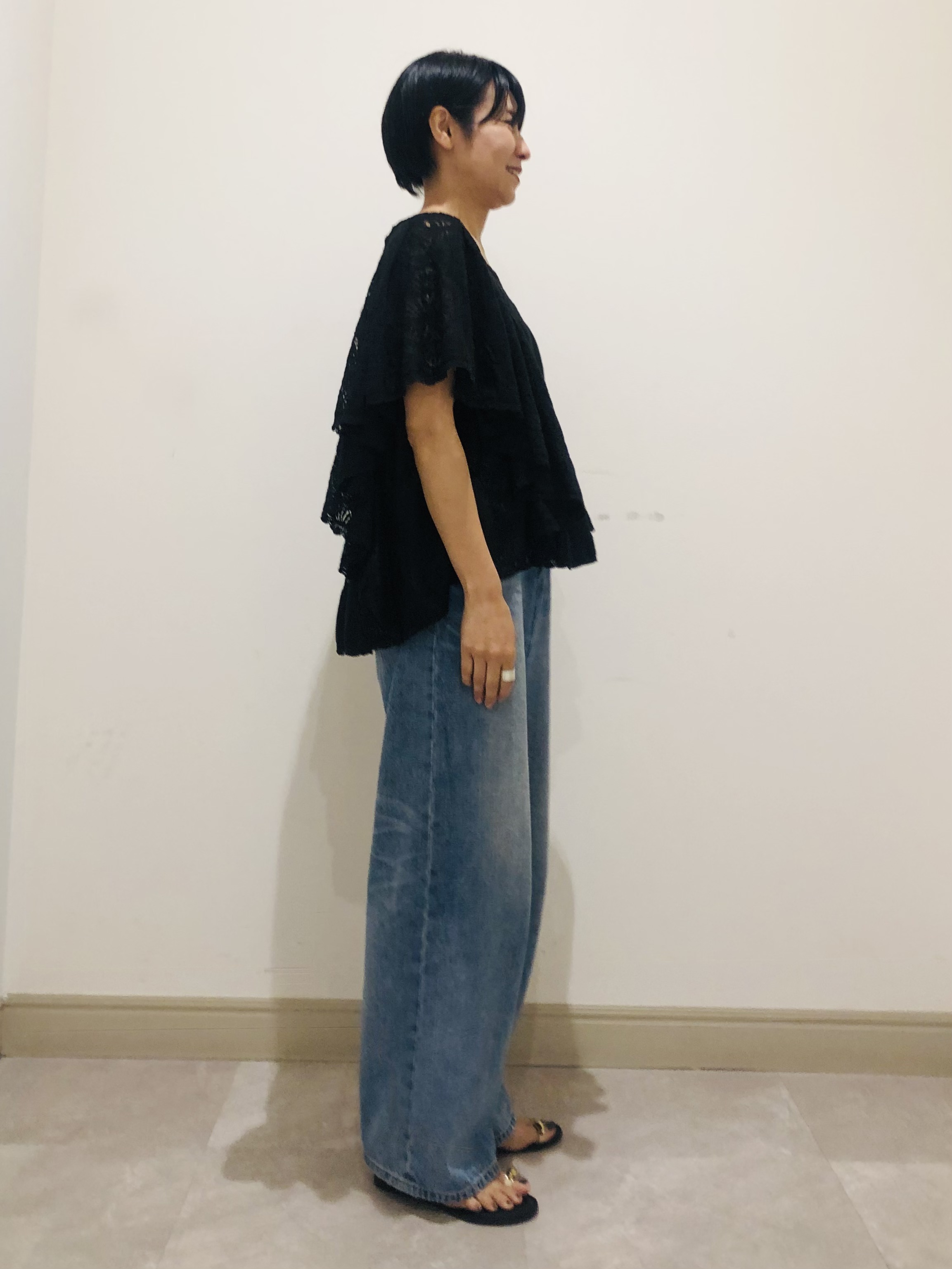 OGATAさんの「DRESSTERIOR｜ラッセルレース ブラウス」を使ったコーディネート
