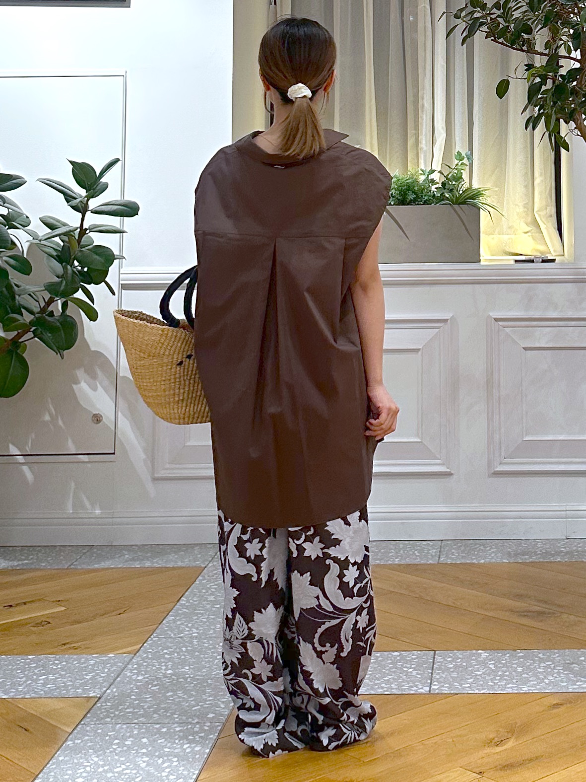 なべこさんの「DRESSTERIOR｜フレンチスリーブ スキッパーブラウス」を使ったコーディネート