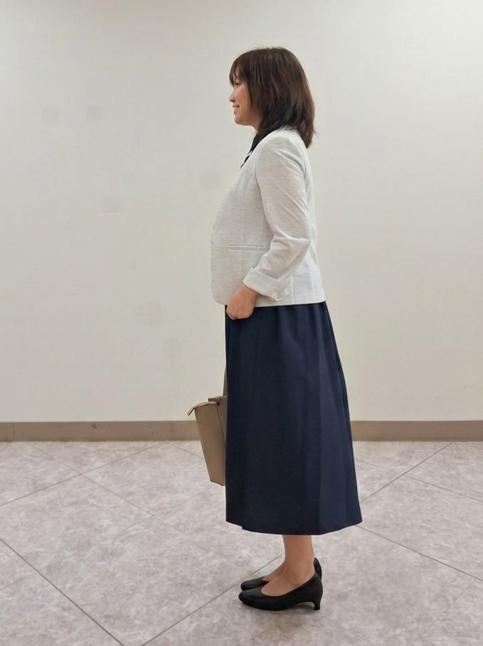S.xuliさんの「Reflect｜【SS-4Lサイズ／UVカット／接触冷感】匠ジャケット／ノーカラー」を使ったコーディネート