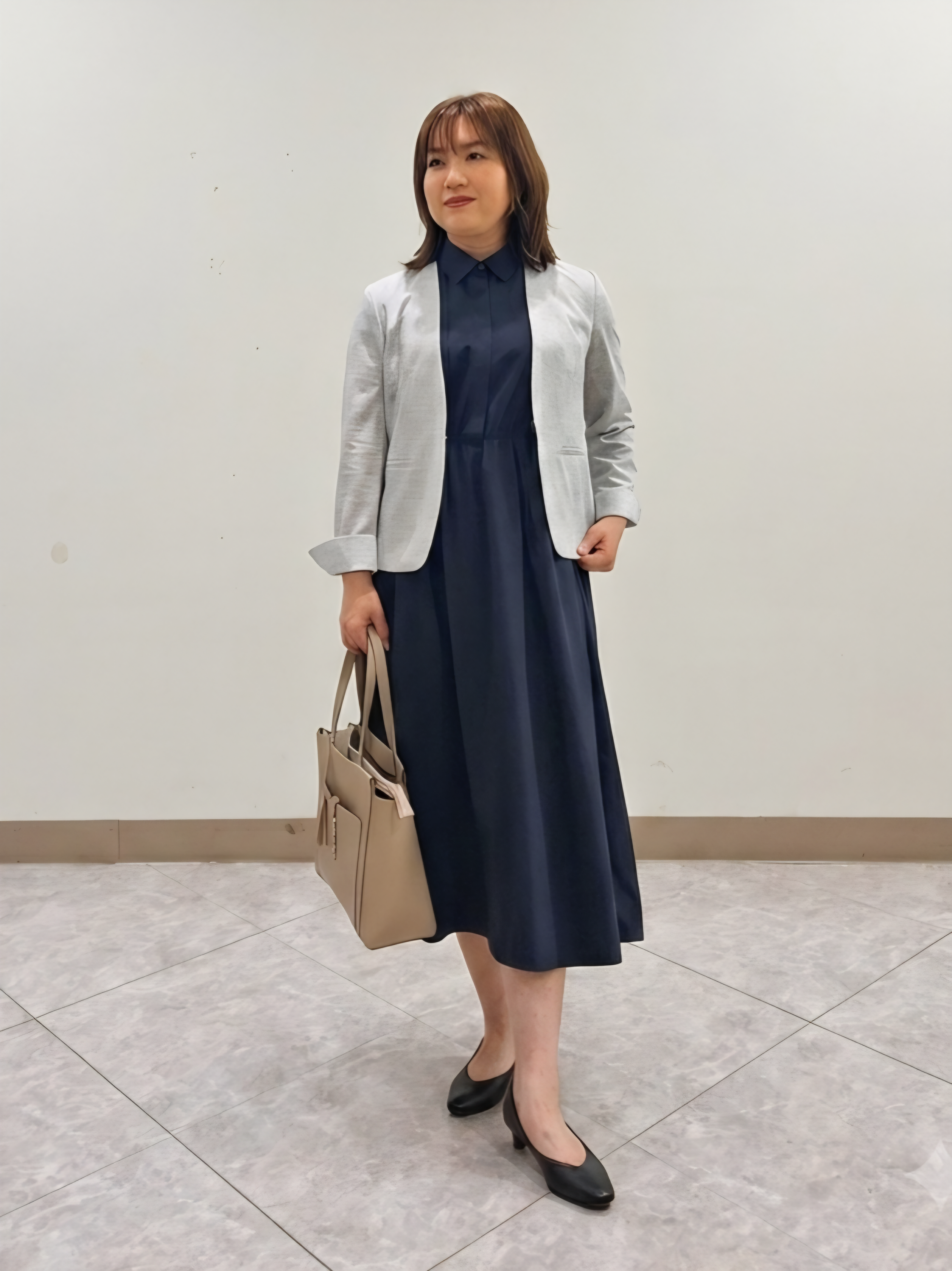 S.xuliさんの「Reflect｜【SS-4Lサイズ／UVカット／接触冷感】匠ジャケット／ノーカラー」を使ったコーディネート