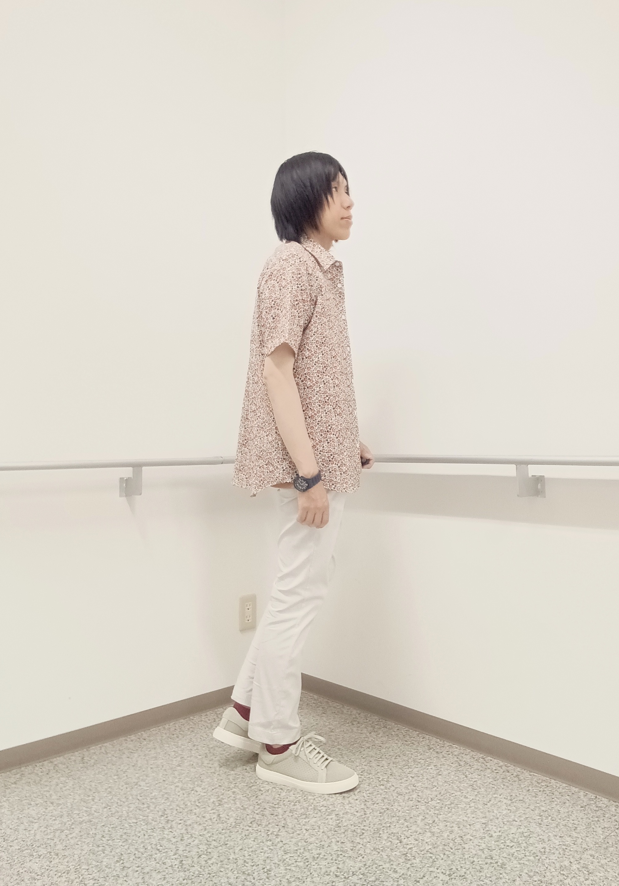 moritaさんの「TAKEO KIKUCHI｜リップル小花シャツ」を使ったコーディネート