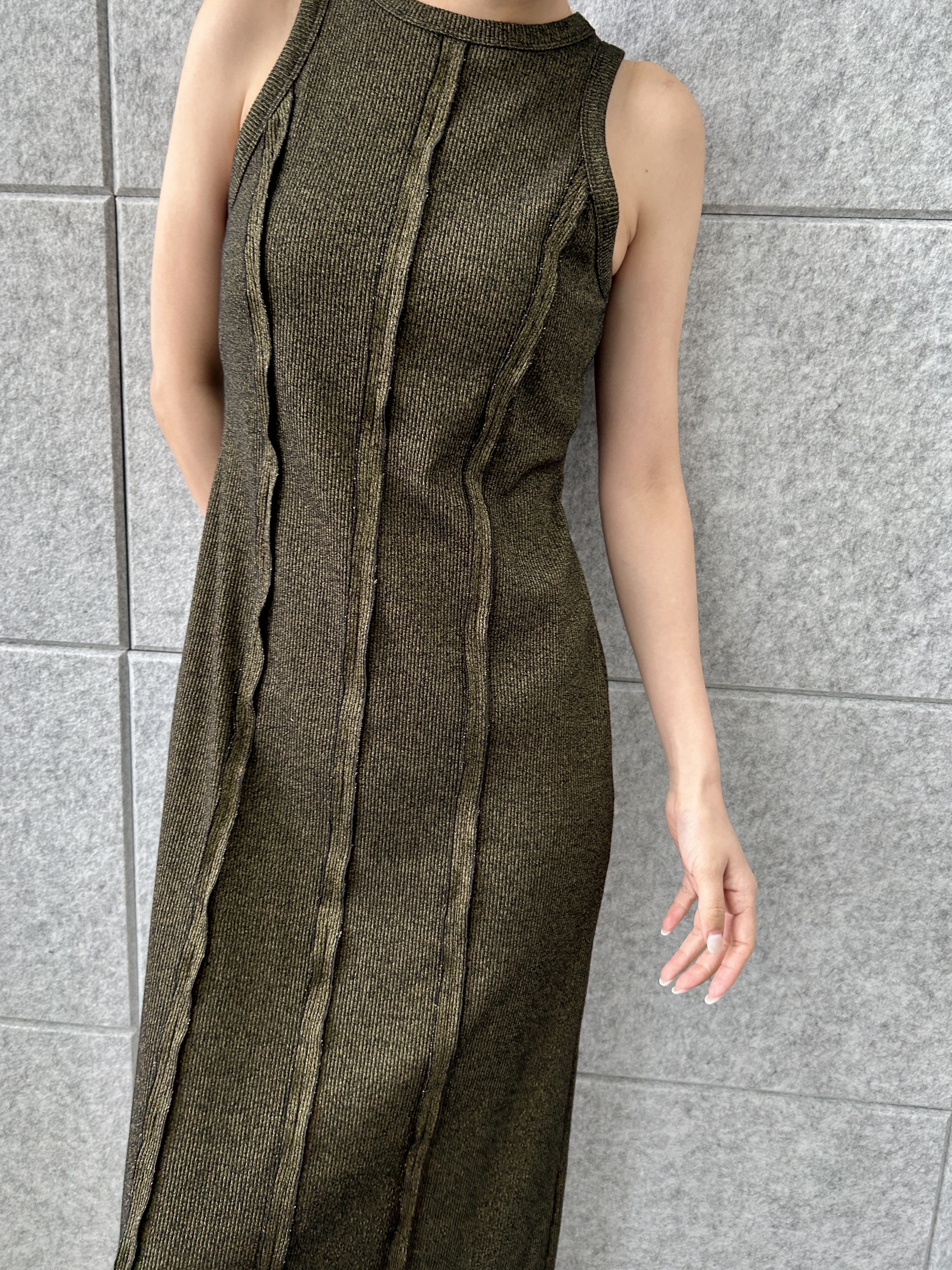 harunaさんの「CODE A｜【Cup-in】Jersey dress」を使ったコーディネート