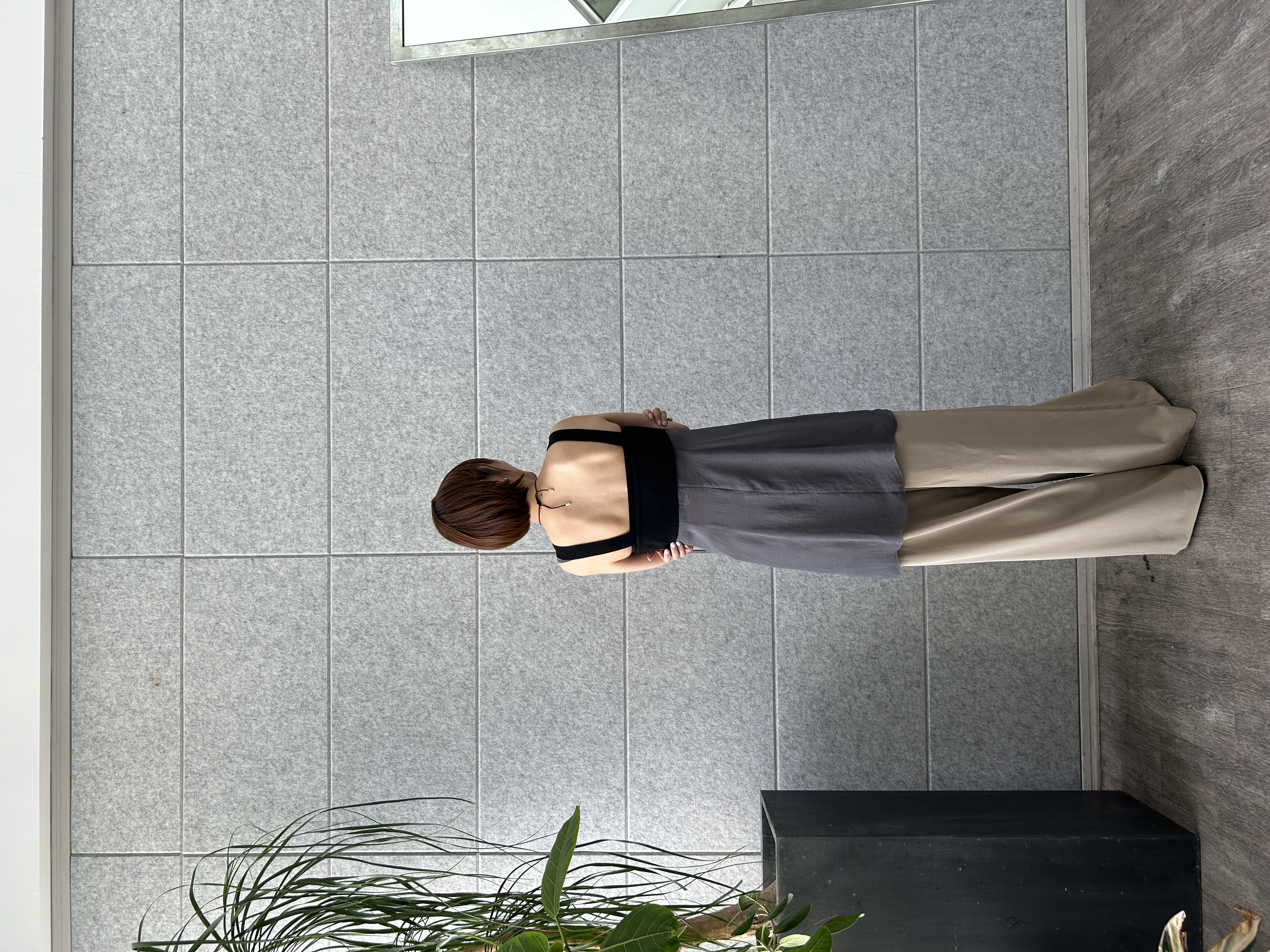 harunaさんの「CODE A｜zip wide pants」を使ったコーディネート