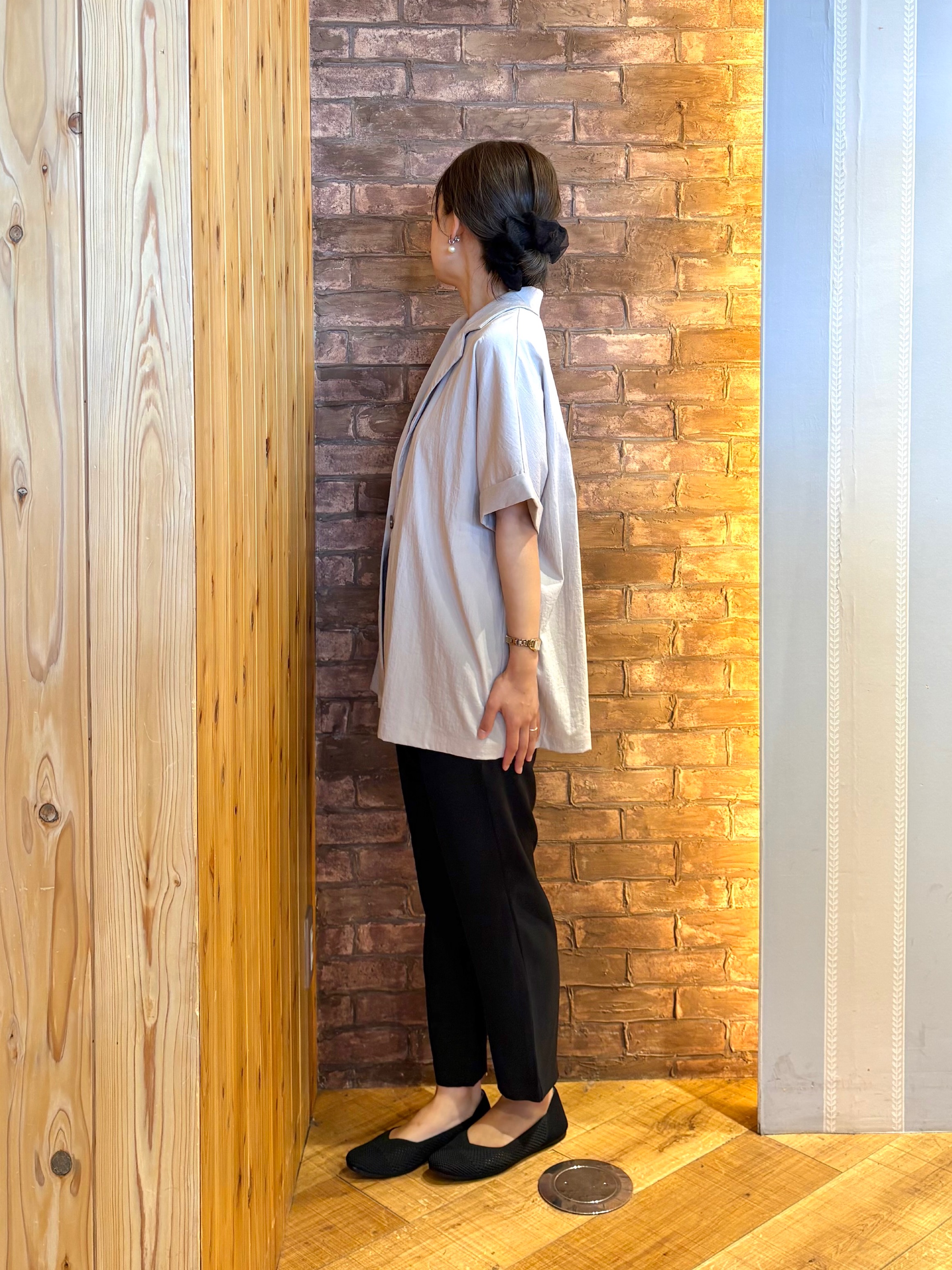 mieさんの「SHOO･LA･RUE｜【高レビュー/洗濯機可/セットアップ可】軽凛(かろりん) ひんやり半袖ジャケット」を使ったコーディネート