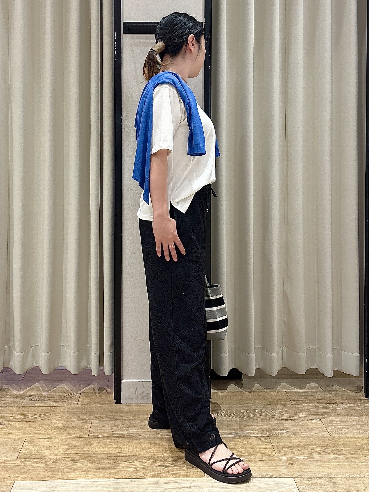 amamaさんの「grove｜高評価！【接触冷感／UVカットetc】ベーシックショートカーディガン」を使ったコーディネート