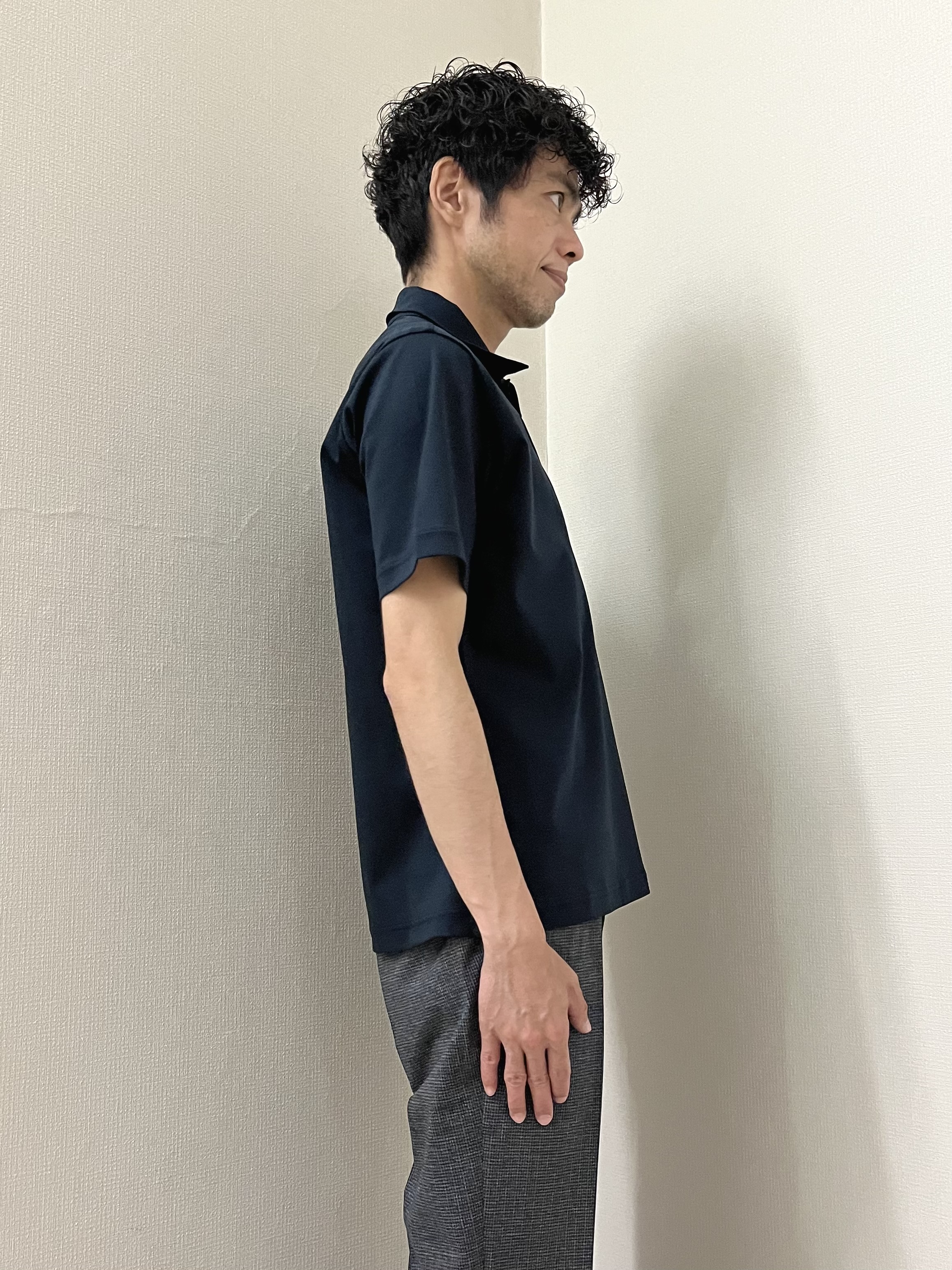 URAさんの「TAKEO KIKUCHI｜【通気性】ジャージ千鳥柄 ジャケット」を使ったコーディネート