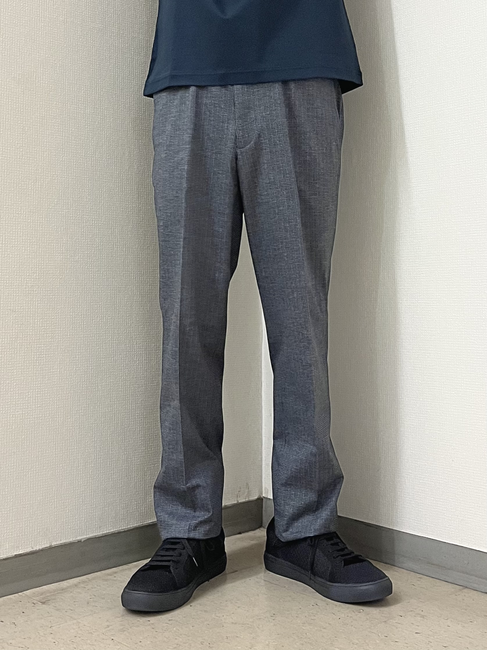 URAさんの「TAKEO KIKUCHI｜【通気性】ジャージ千鳥柄 ジャケット」を使ったコーディネート