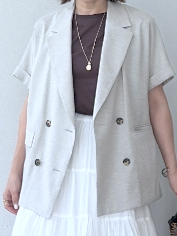 yoshikadoさんの「DRESSTERIOR｜【再入荷】コットンボイルティアードスカート」を使ったコーディネート