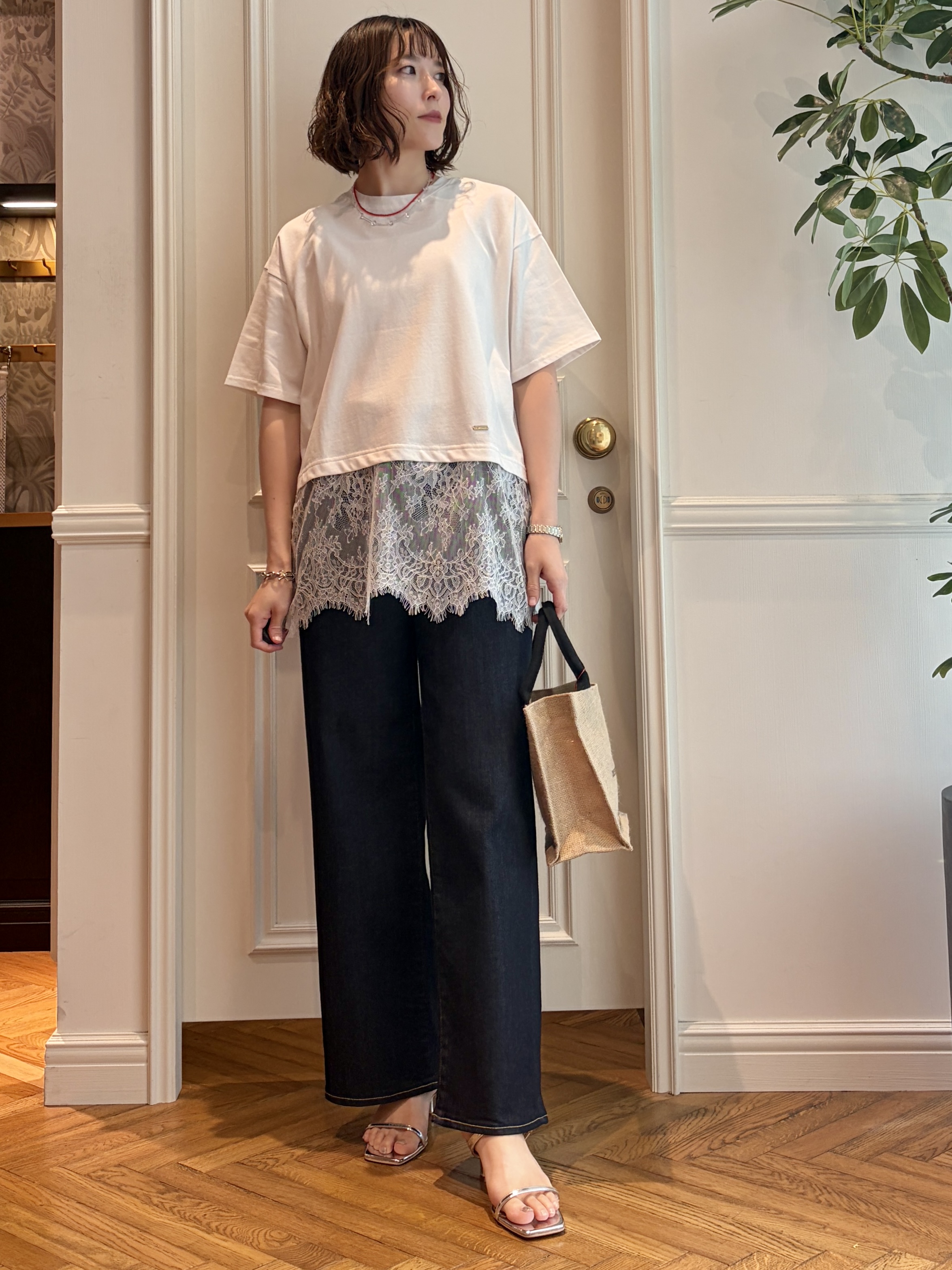 nakaoさんの「DRESSTERIOR｜【otonaMUSE5月号掲載】スキニーベルトサンダル」を使ったコーディネート