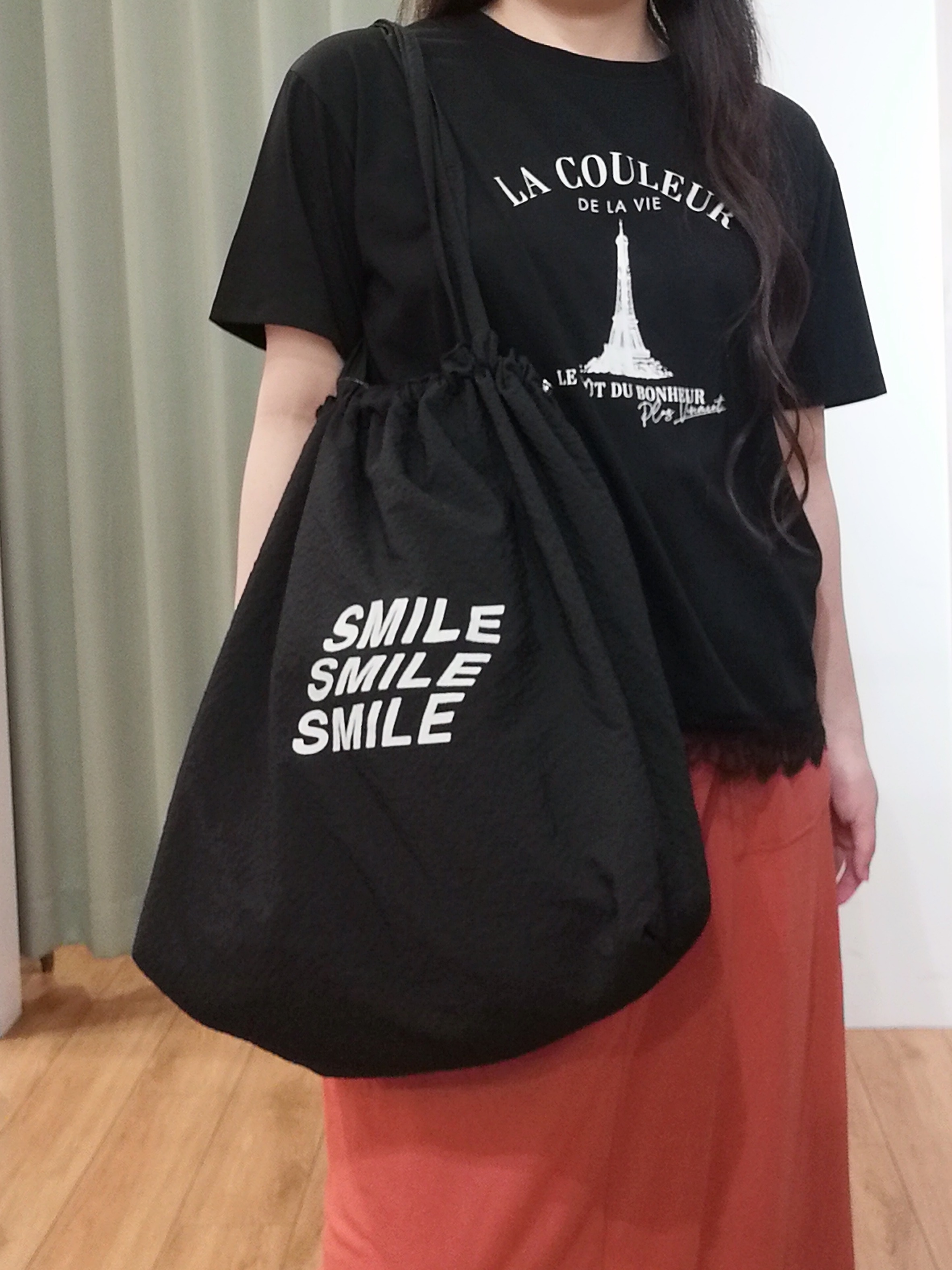 あきなさんの「SHOO･LA･RUE｜【ひんやり/S-LL/洗濯機可】こなれカジュアルに やわらか ベイカー風ナロースカート」を使ったコーディネート