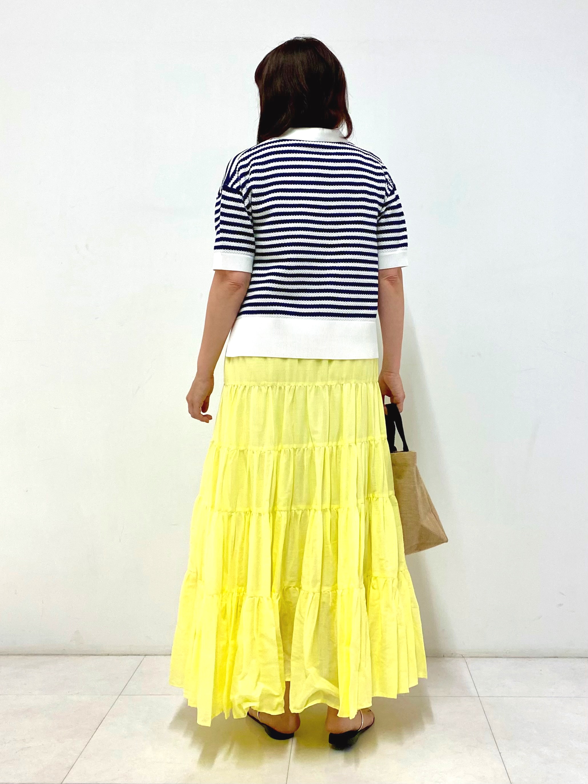 Sawaguchiさんの「DRESSTERIOR｜ウォッシャブルスキッパークロップドニット」を使ったコーディネート