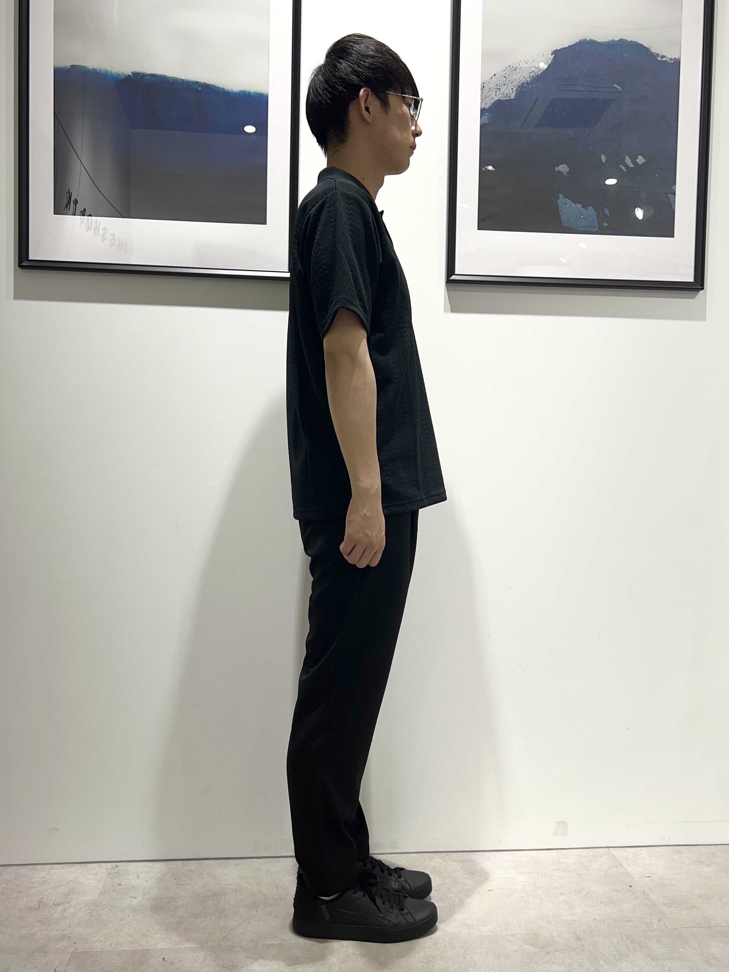 。さんの「THE SHOP TK｜【シンプルすぎない大人の表情】ケーブルフクレポロシャツ 吸水速乾/UVケア/洗濯機OK」を使ったコーディネート