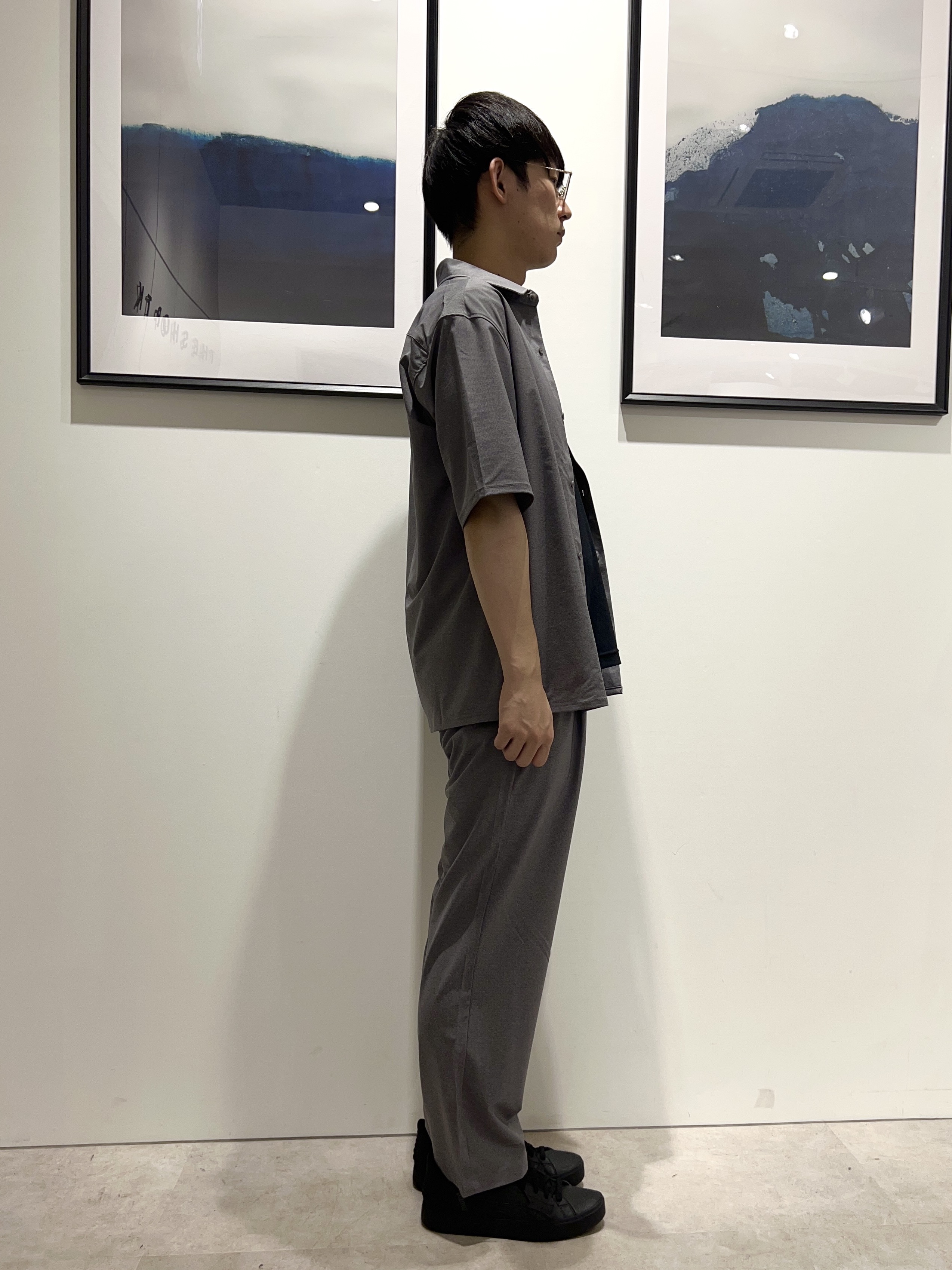 。さんの「THE SHOP TK｜クールウェザー 半袖シャツ 接触冷感／洗濯機OK／セットアップ可」を使ったコーディネート