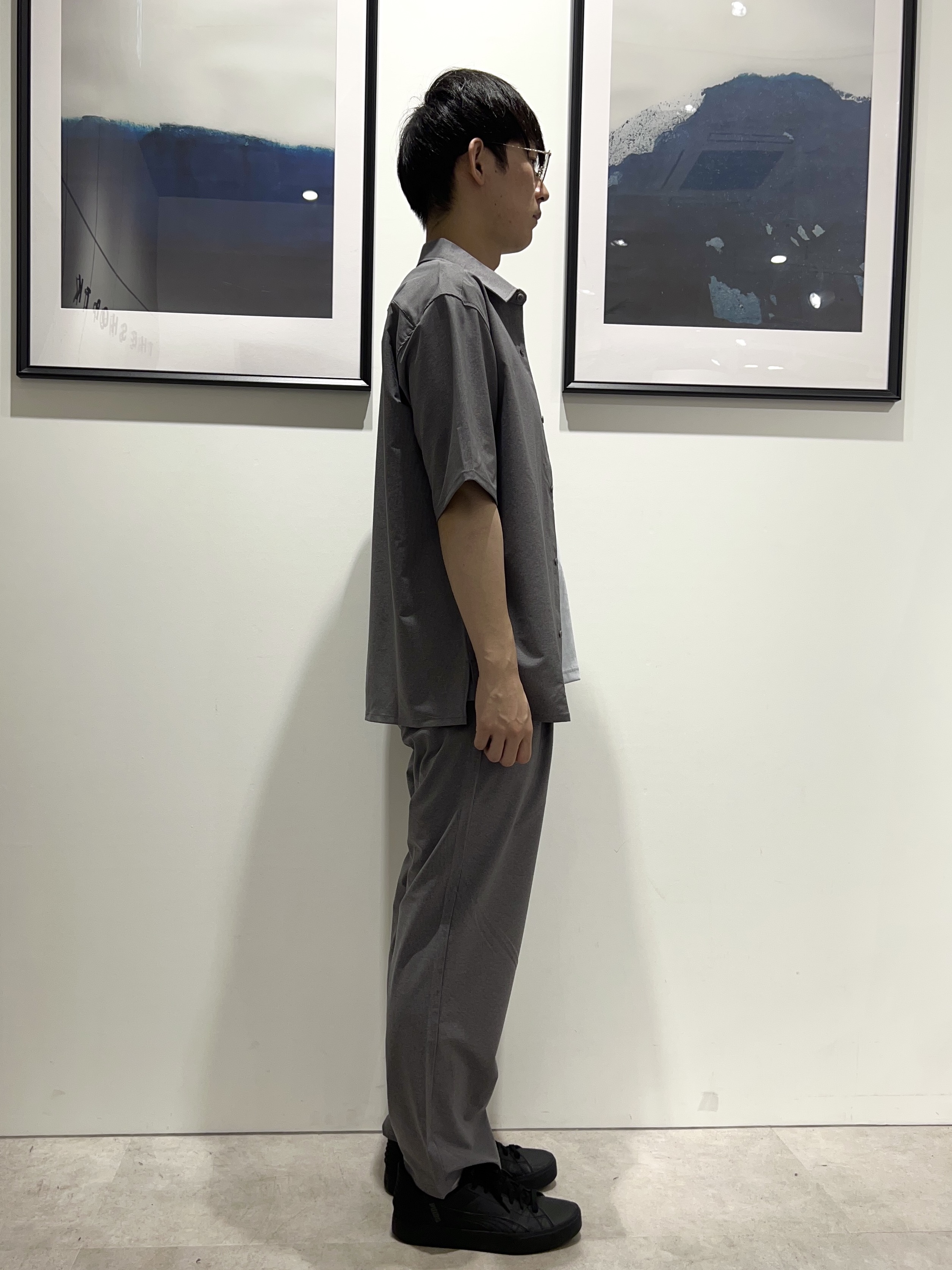 。さんの「THE SHOP TK｜クールウェザー 半袖シャツ 接触冷感／洗濯機OK／セットアップ可」を使ったコーディネート