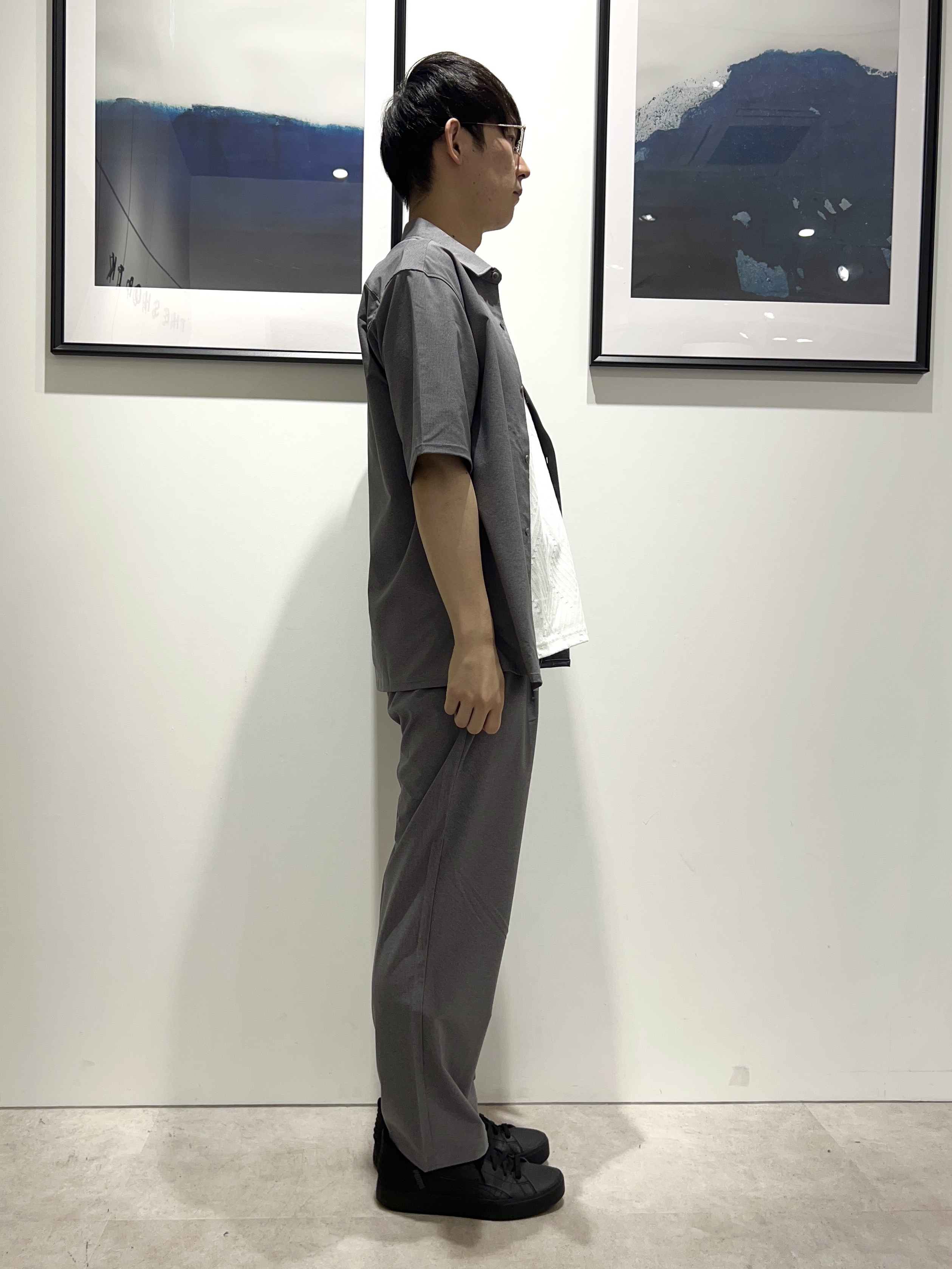 。さんの「THE SHOP TK｜クールウェザー 半袖シャツ 接触冷感／洗濯機OK／セットアップ可」を使ったコーディネート