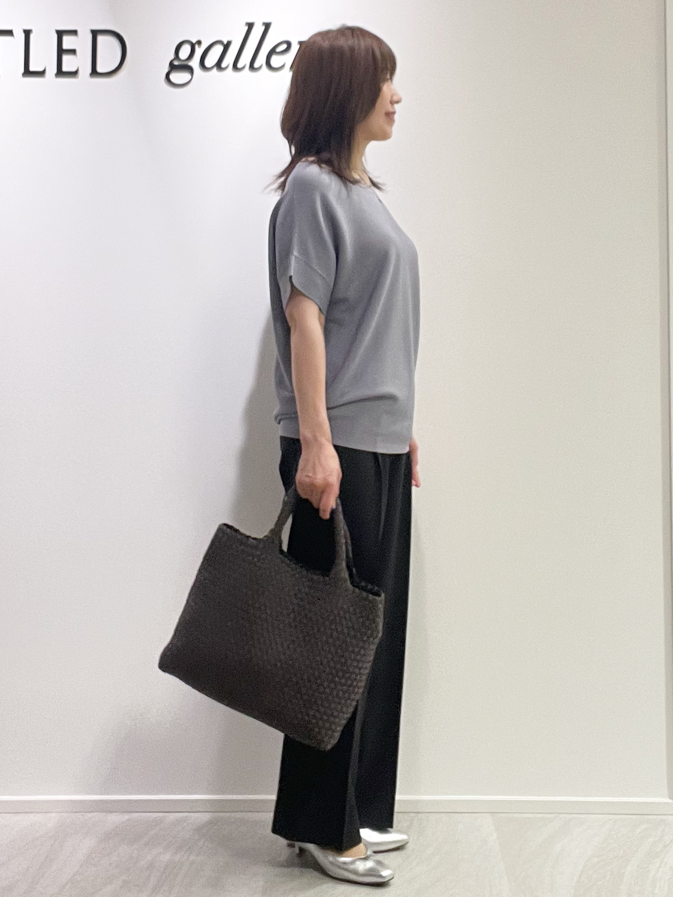めいさんの「UNTITLED｜【11色展開/体型カバー】前後2WAYフレンチスリーブニット」を使ったコーディネート