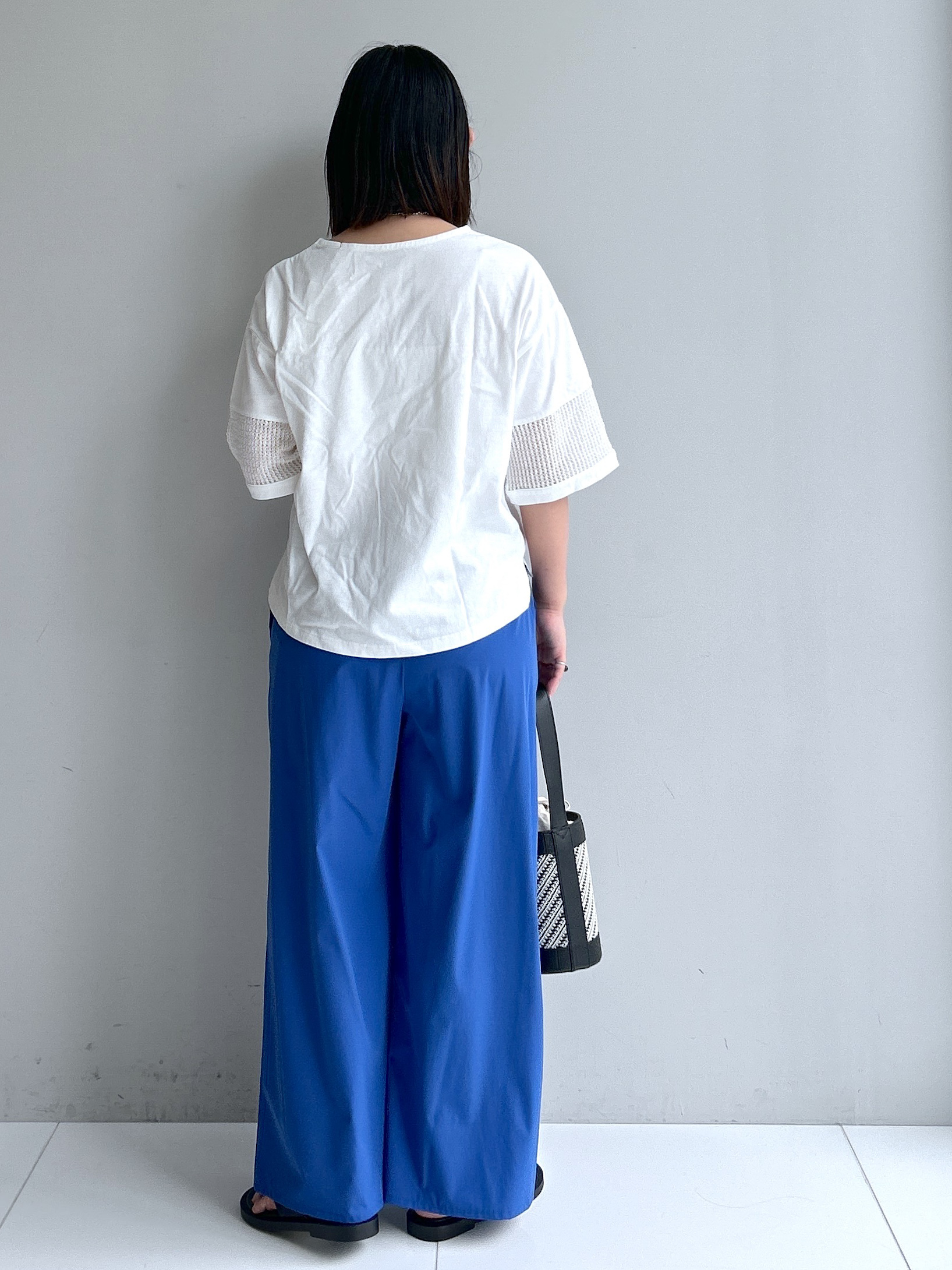 Hirokaさんの「Dessin｜【接触冷感】メッシュレーススリーブプルオーバー」を使ったコーディネート