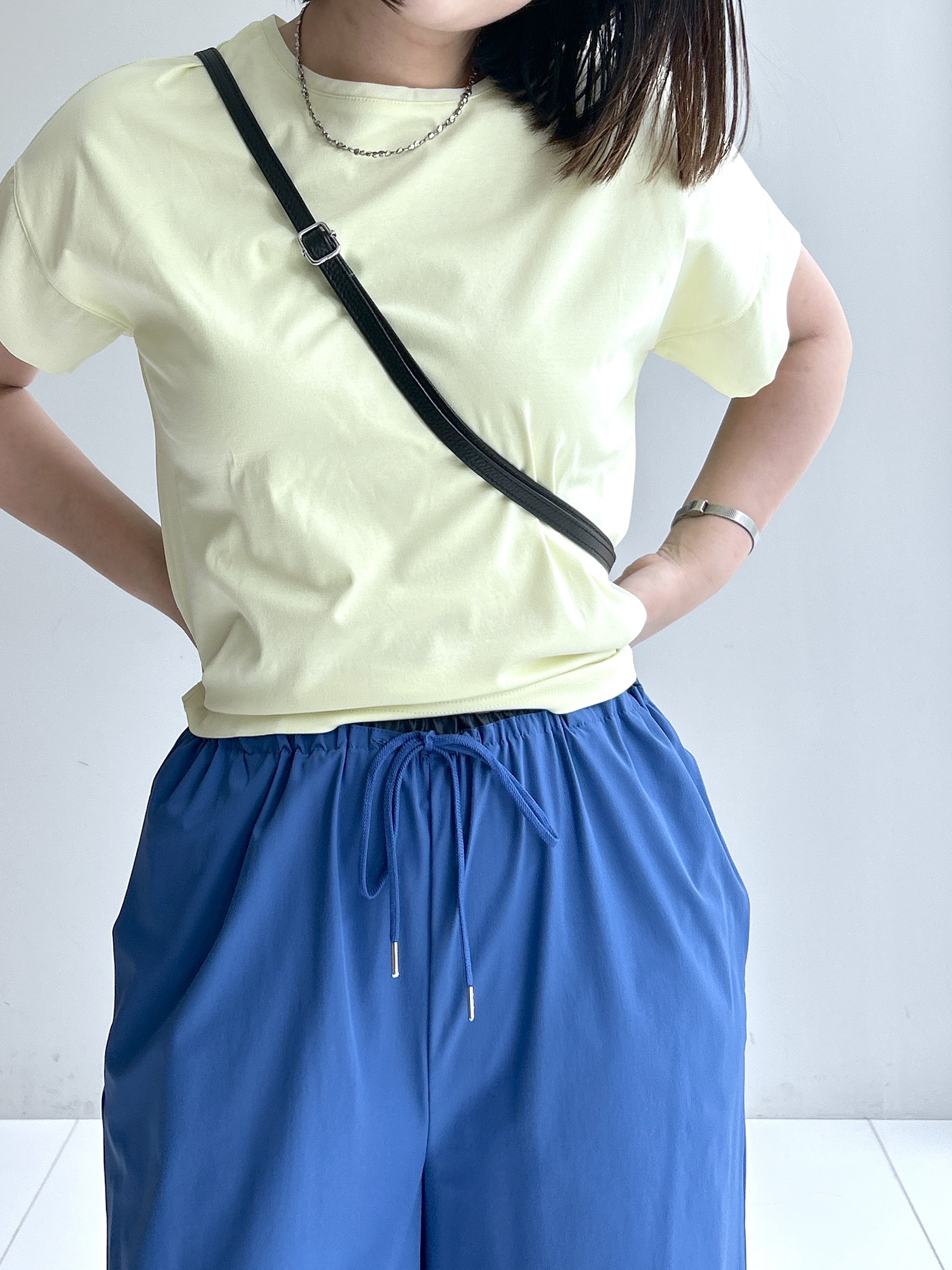 Hirokaさんの「Dessin｜【UVカット/接触冷感】美光沢カットソー」を使ったコーディネート