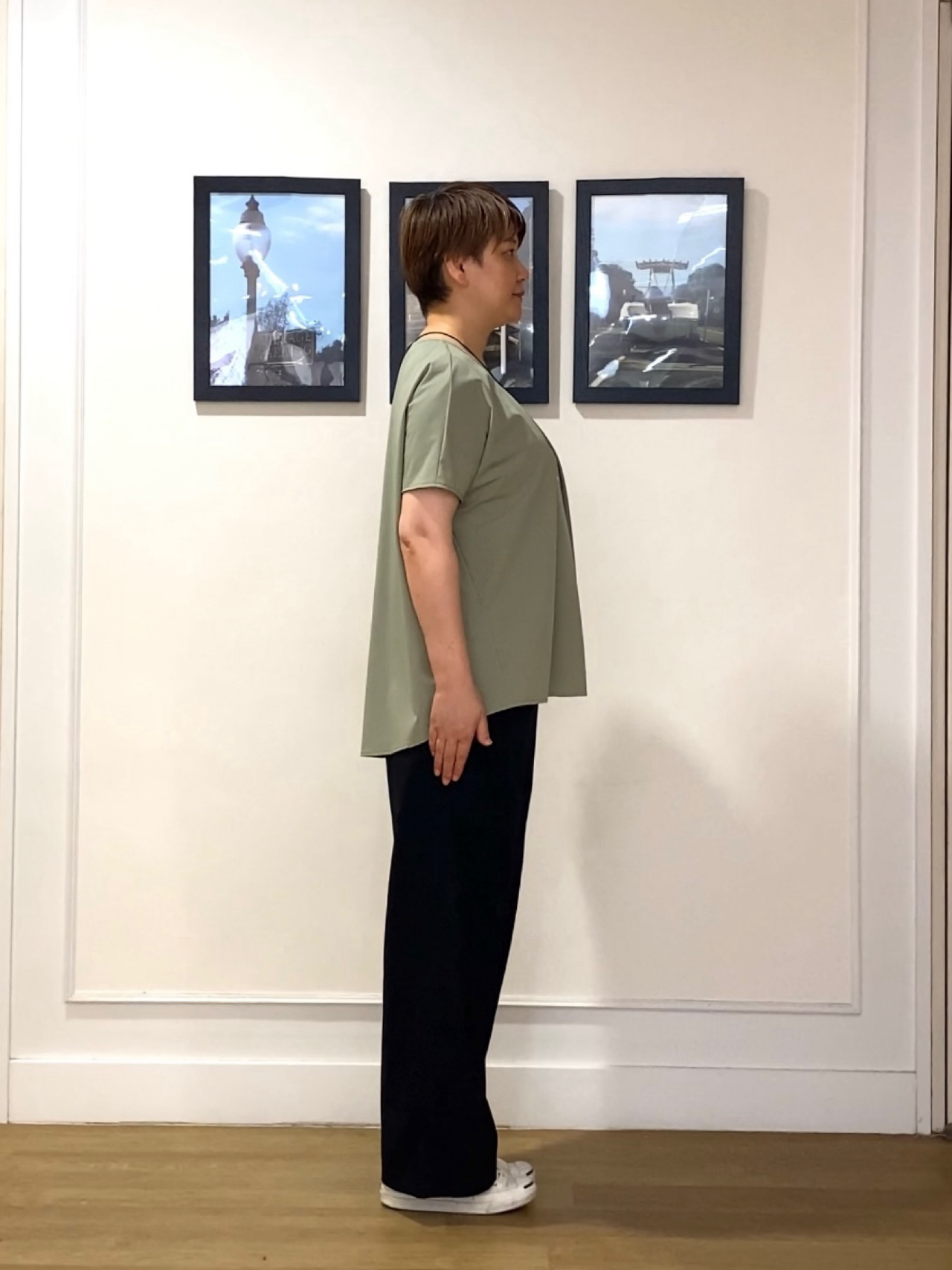 Hiroさんの「Dessin｜【接触冷感/UVカット】ドレープタックブラウス」を使ったコーディネート
