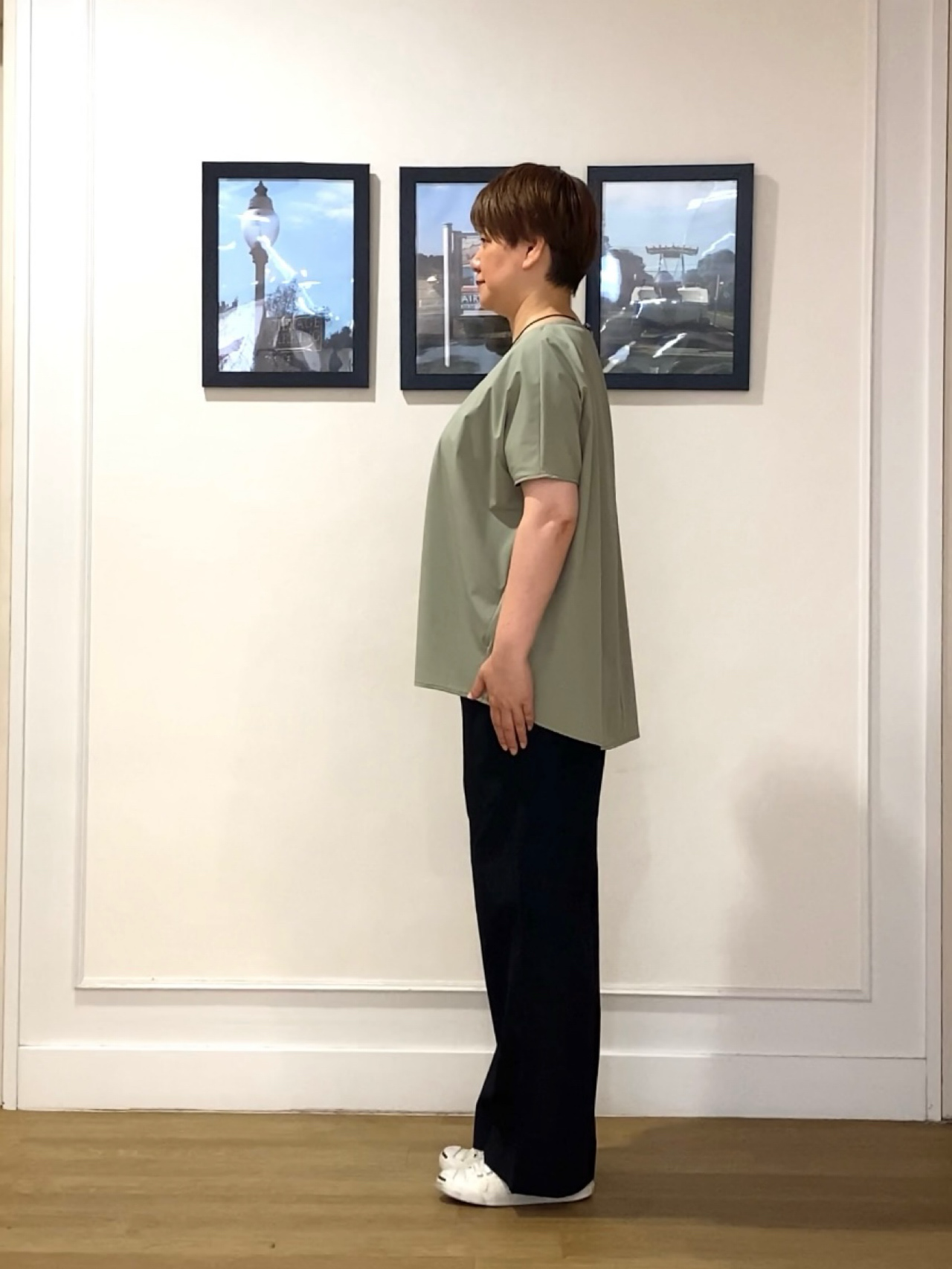 Hiroさんの「Dessin｜【接触冷感/UVカット】ドレープタックブラウス」を使ったコーディネート