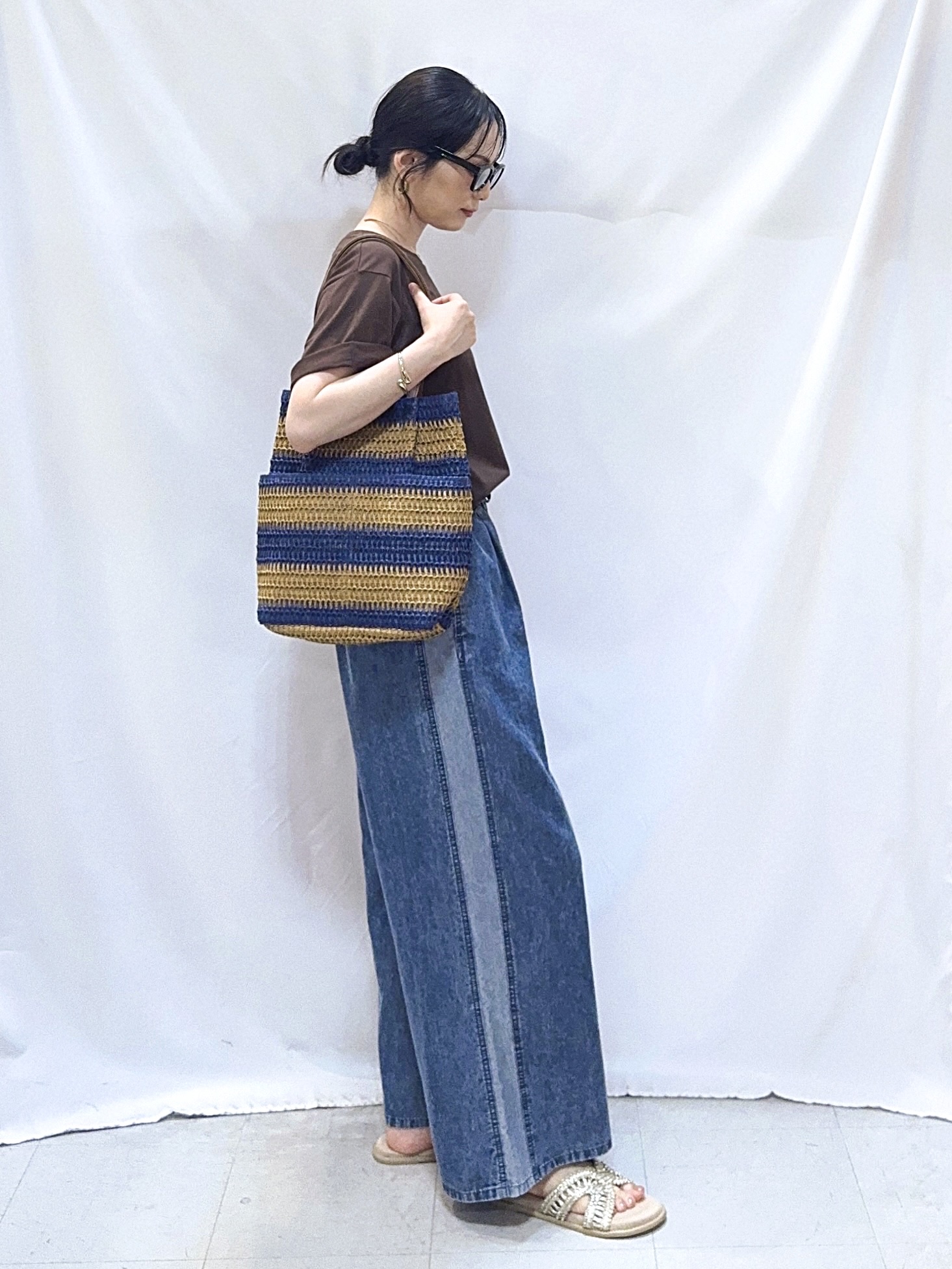 𝐇𝐢𝐫𝐨𝐦𝐢さんの「SHOO･LA･RUE｜【綿100%/ひんやり/S-LL】選べる3柄 大人のプリントTシャツ」を使ったコーディネート