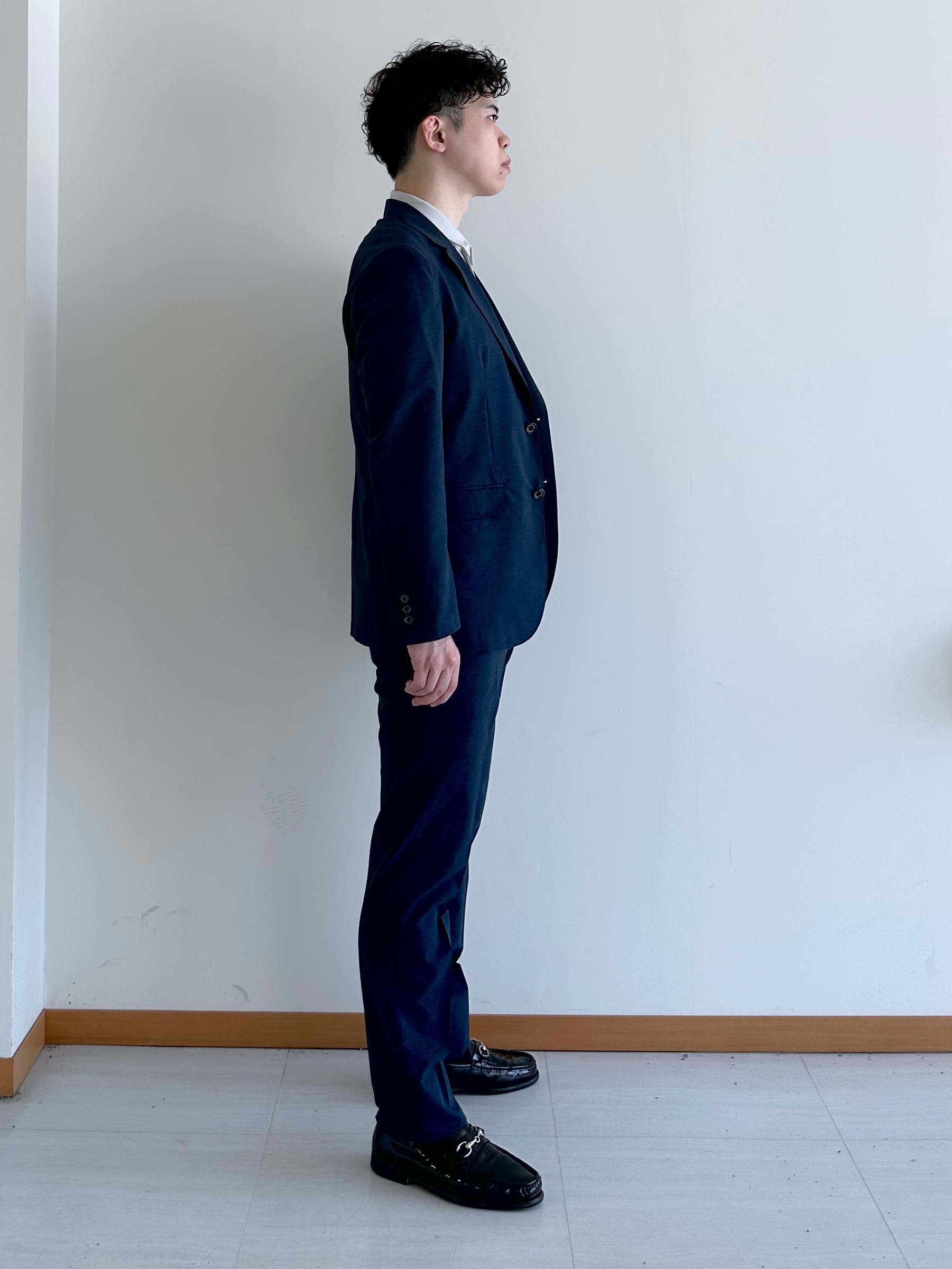 イッシーさんの「TAKEO KIKUCHI｜【抗菌防臭】COOL DOTS（R）ドビープリント ジャケット」を使ったコーディネート