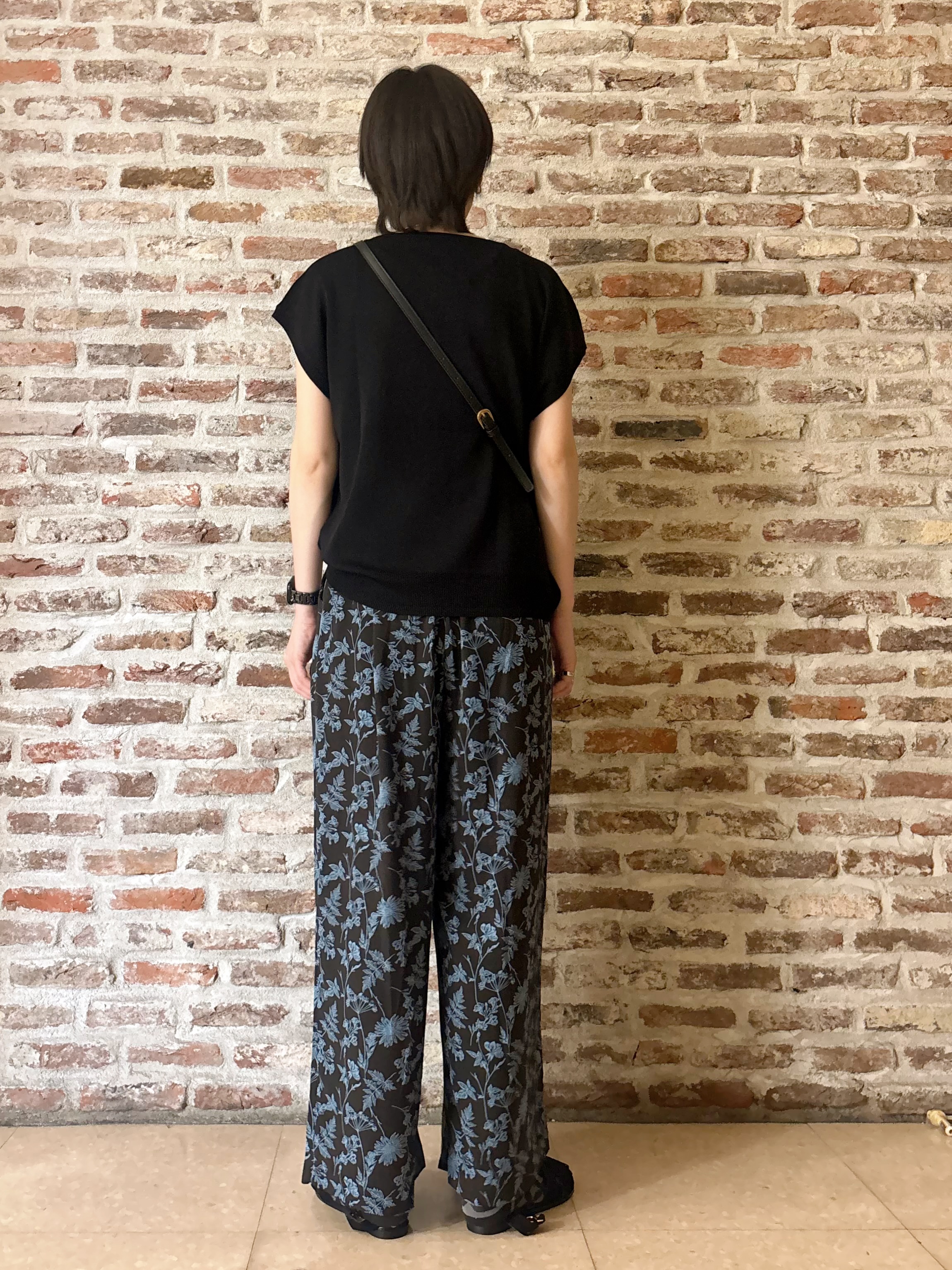 しばさんの「THE SHOP TK｜【S-XL/ひんやりタッチ】多機能フレンチスリーブニット 洗濯機OK/UVケア/毛玉になりにくい」を使ったコーディネート
