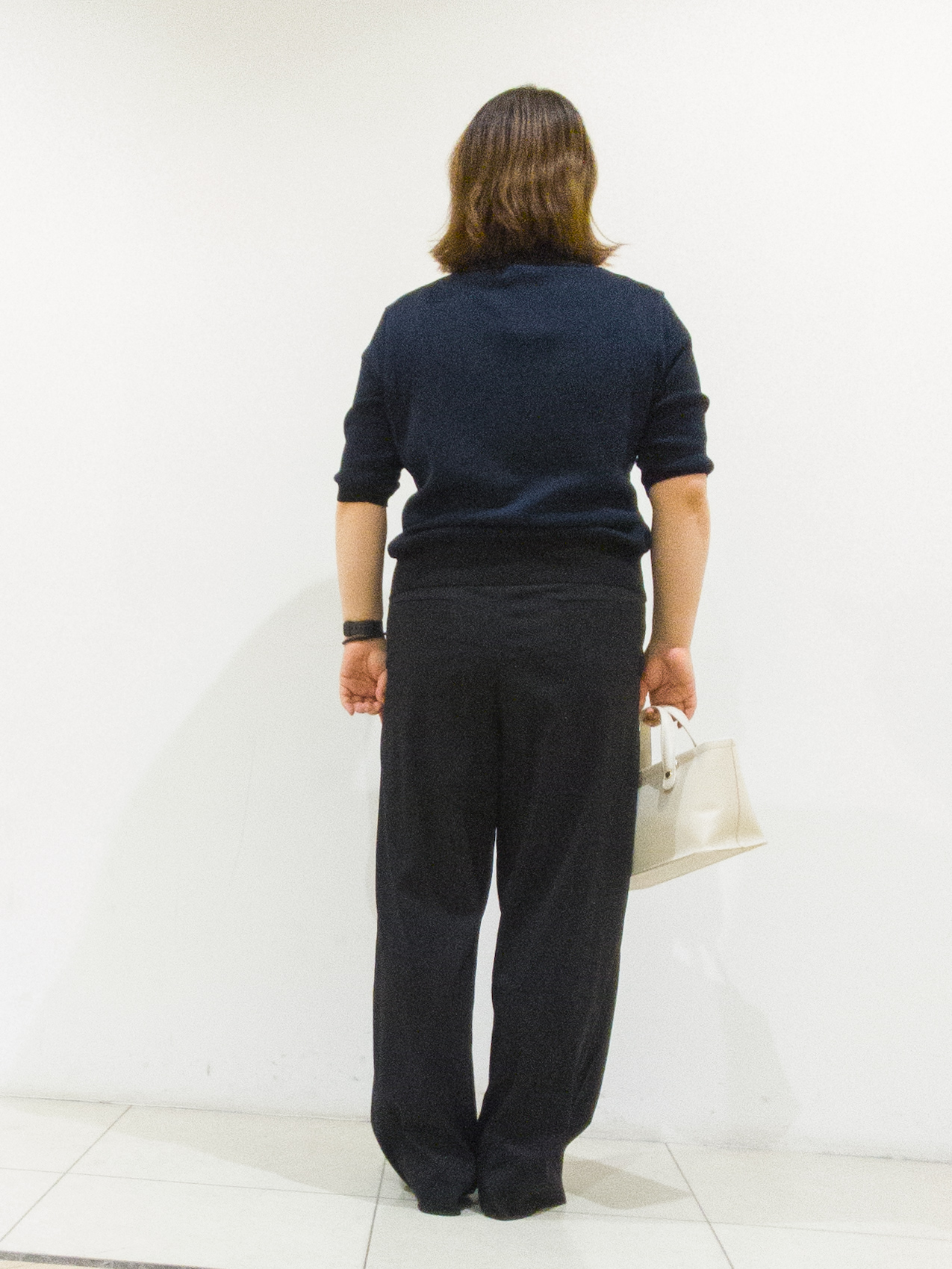 takedaさんの「UNTITLED｜【バイカラー】衿付きシャツ風ニット」を使ったコーディネート
