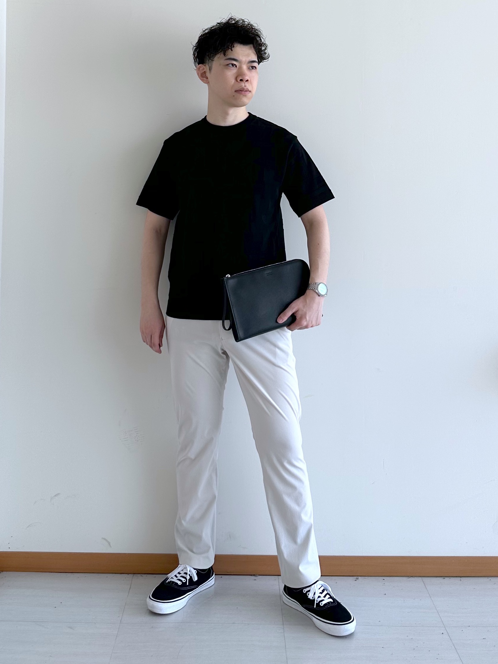 イッシーさんの「TAKEO KIKUCHI｜【抗菌防臭】COOL DOTS（R）ドビープリント ジャケット」を使ったコーディネート
