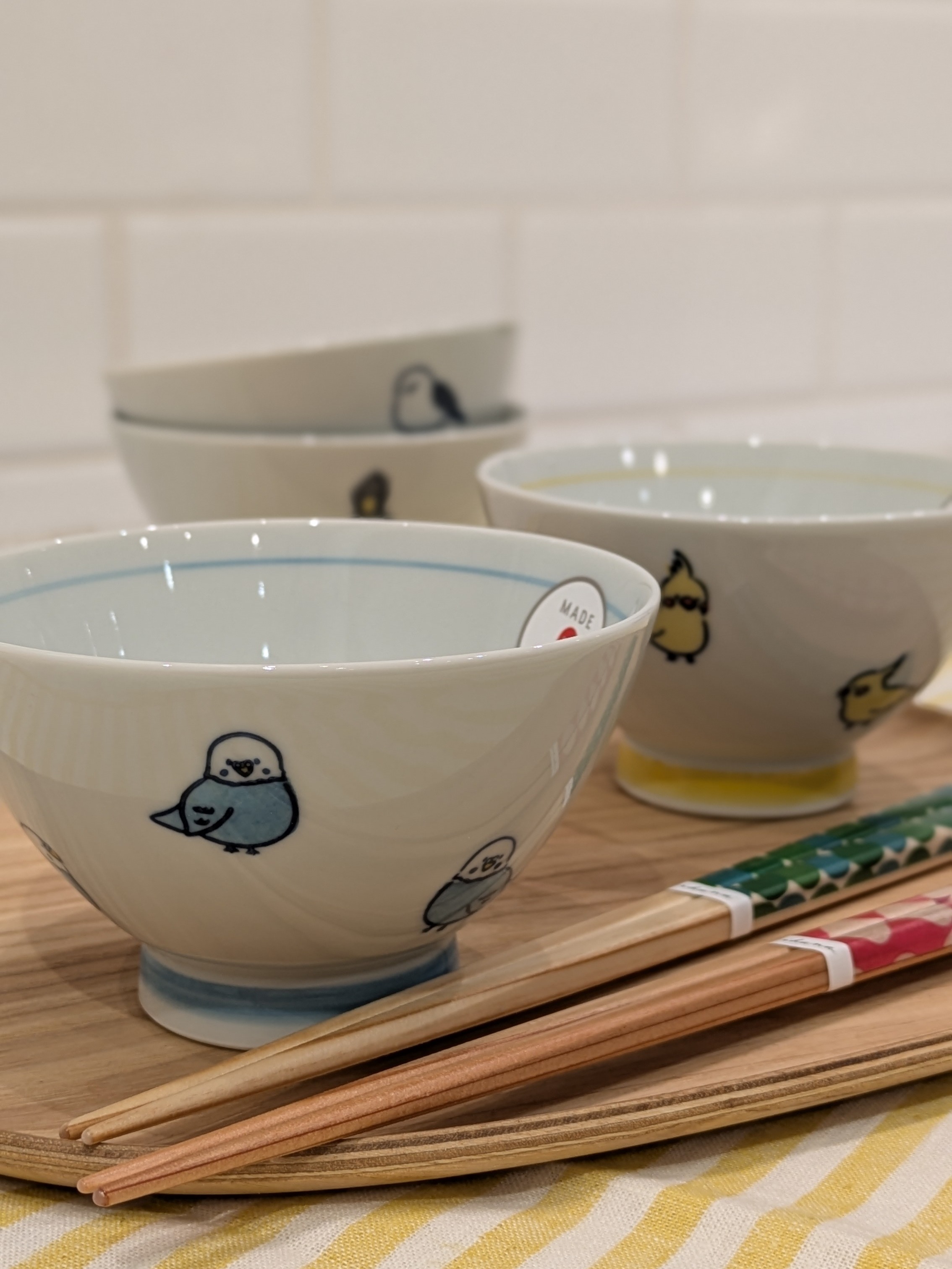 shino.さんの「212 KITCHEN STORE｜corottori 飯碗 オカメインコ 黄」を使ったコーディネート