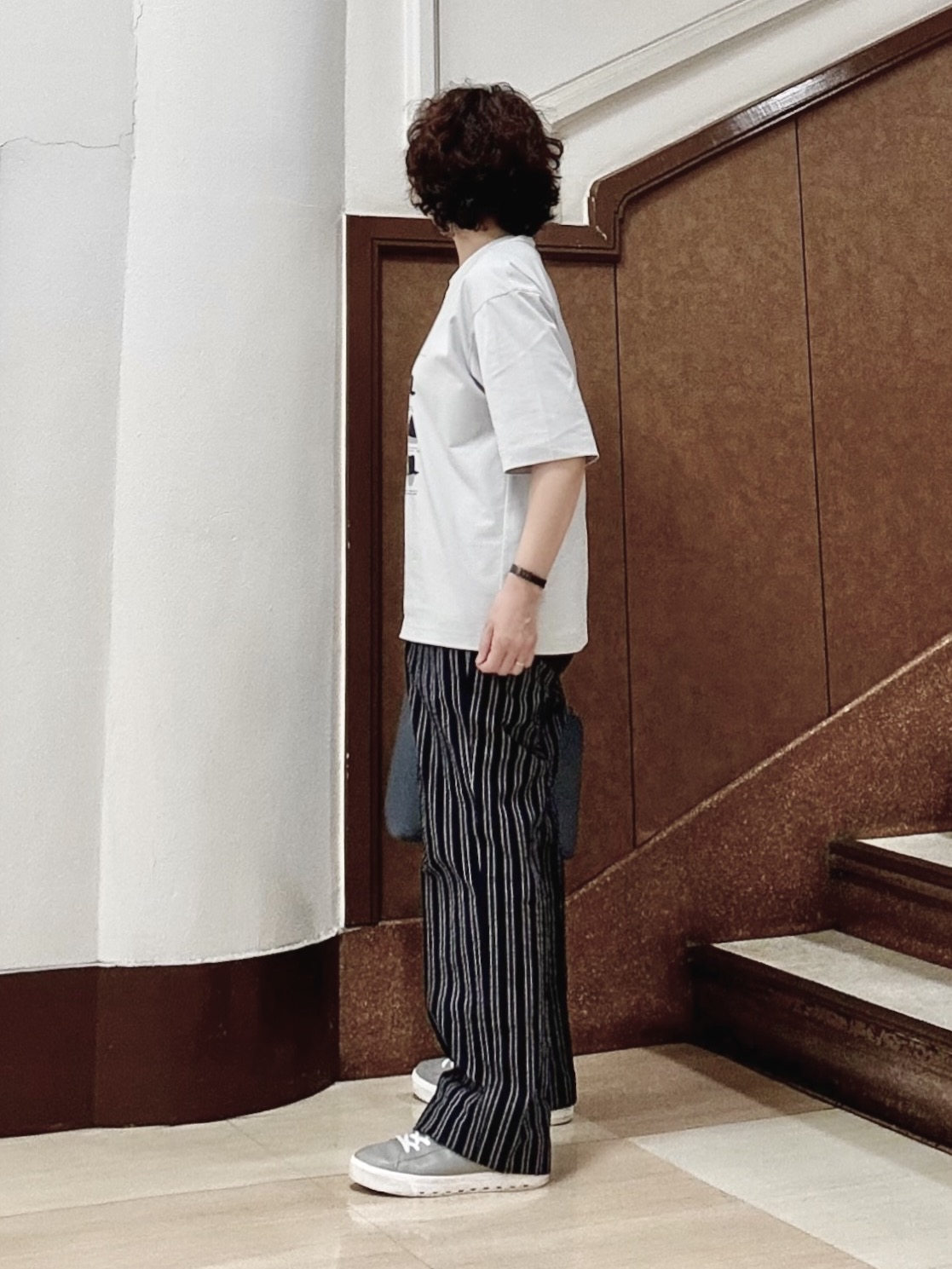 のぐみさんの「TAKEO KIKUCHI｜【BOWLER HAT LABEL】クールデオドラントジャージ ハットスタイルス 半袖Tシャツ」を使ったコーディネート