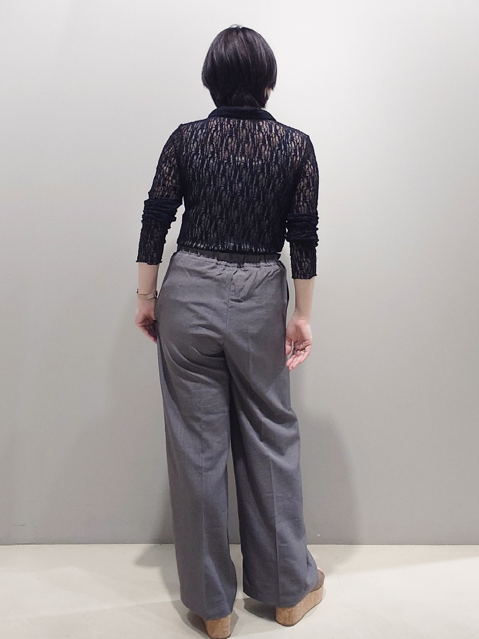 me：)さんの「OPAQUE.CLIP｜レース襟付きカーディガン【洗濯機OK】」を使ったコーディネート