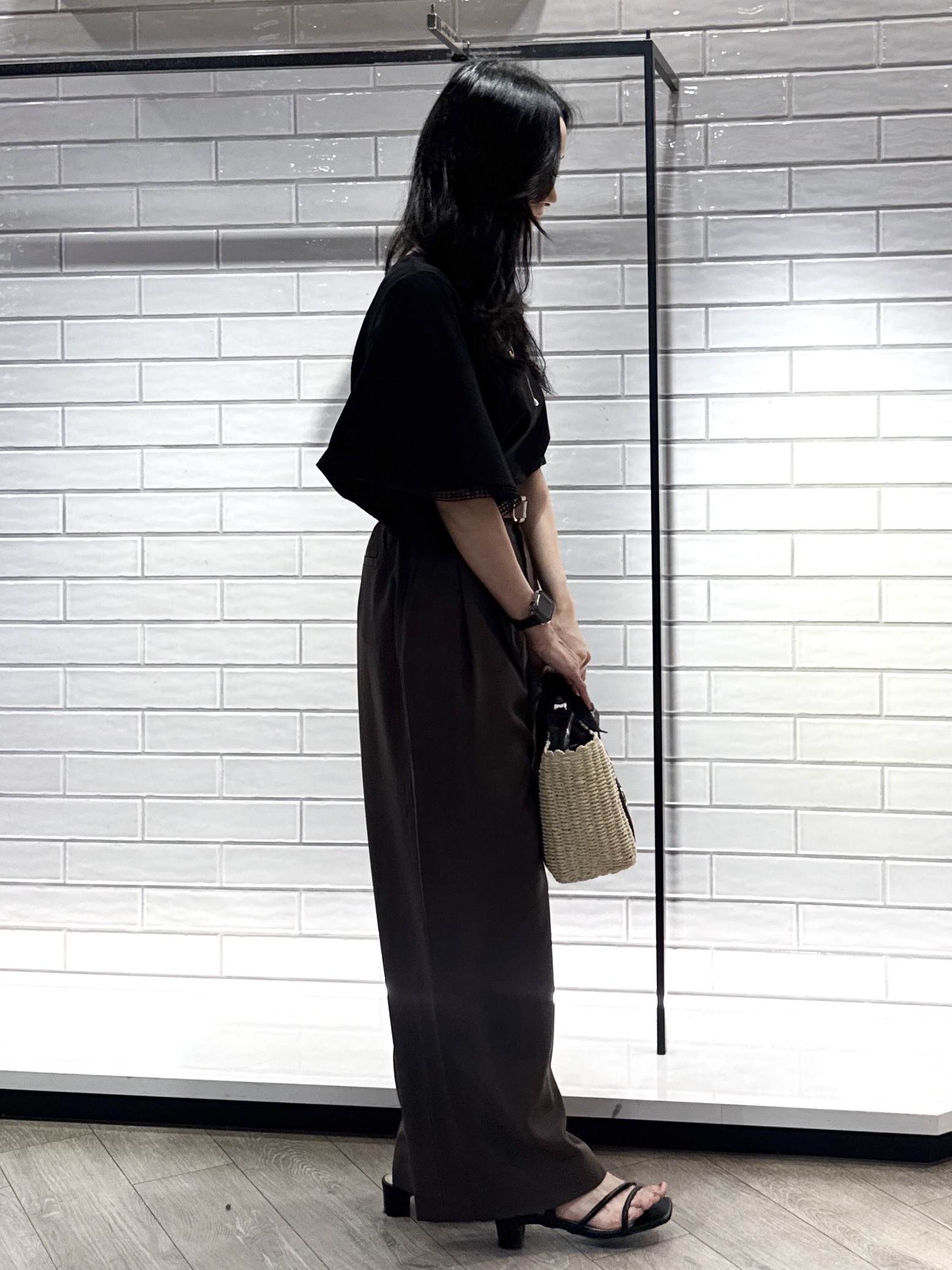 yuicciさんの「OPAQUE.CLIP｜袖口レースフレアスリーブカットソー【洗濯機OK】」を使ったコーディネート