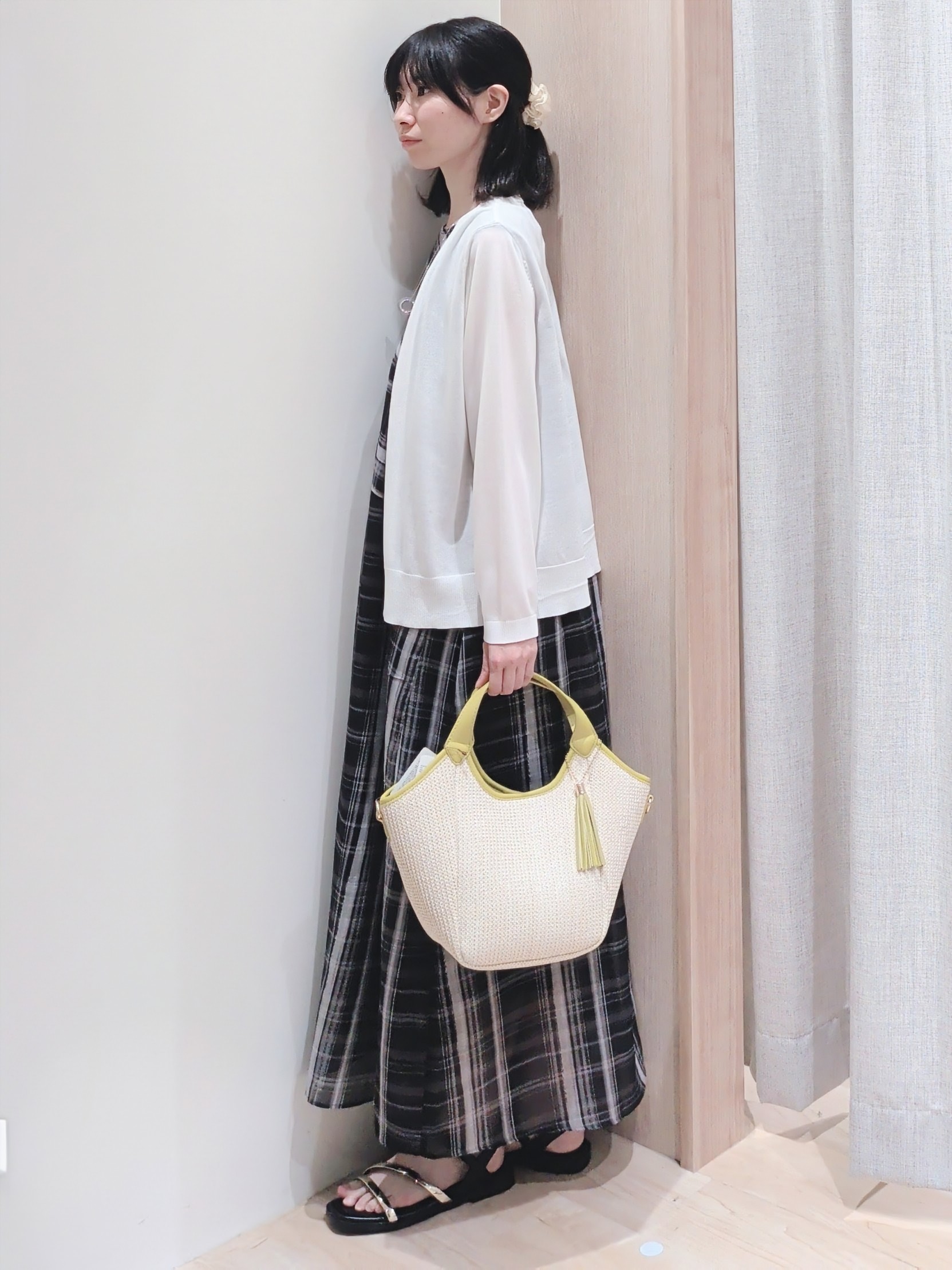 Yuiさんの「grove｜高評価！【接触冷感／UVカットetc】ベーシックショートカーディガン」を使ったコーディネート