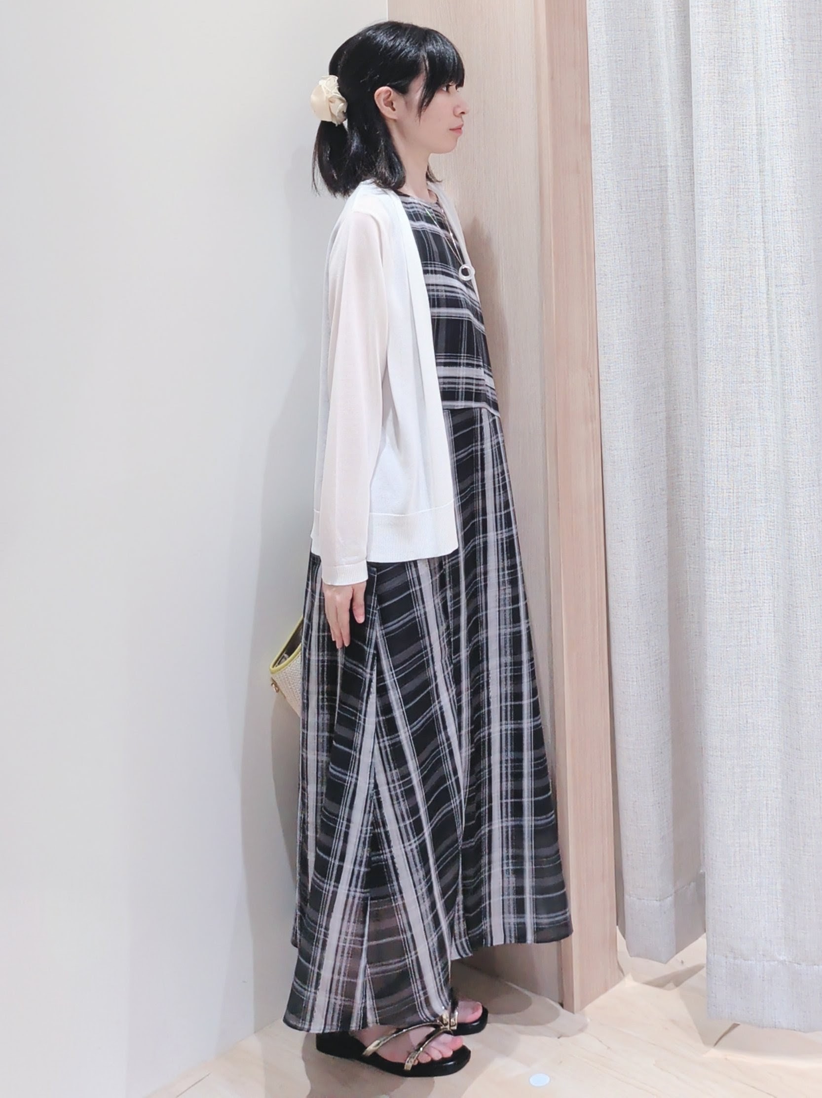 Yuiさんの「grove｜高評価！【接触冷感／UVカットetc】ベーシックショートカーディガン」を使ったコーディネート