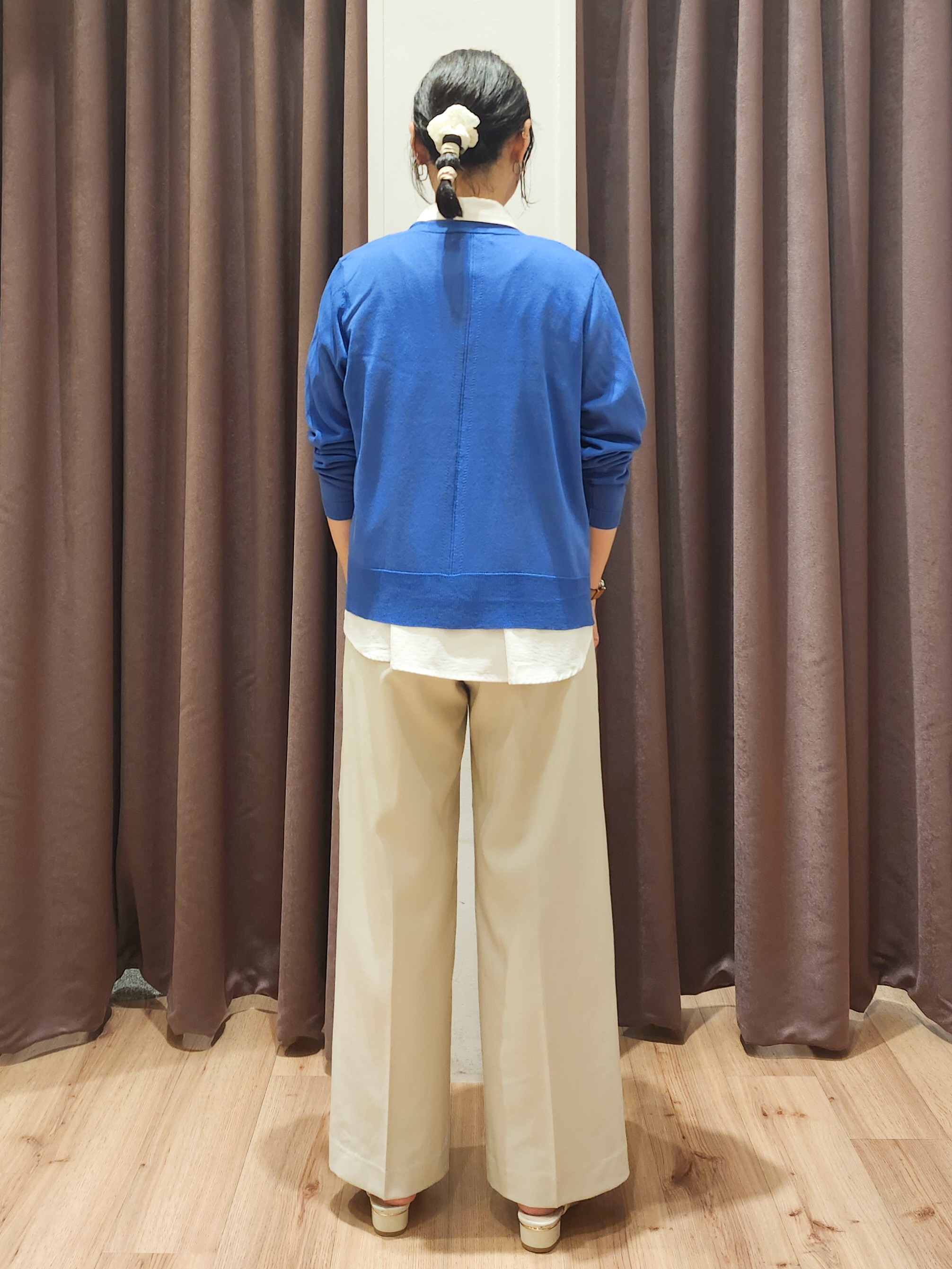 さくさんの「grove｜高評価！【接触冷感／UVカットetc】ベーシックショートカーディガン」を使ったコーディネート