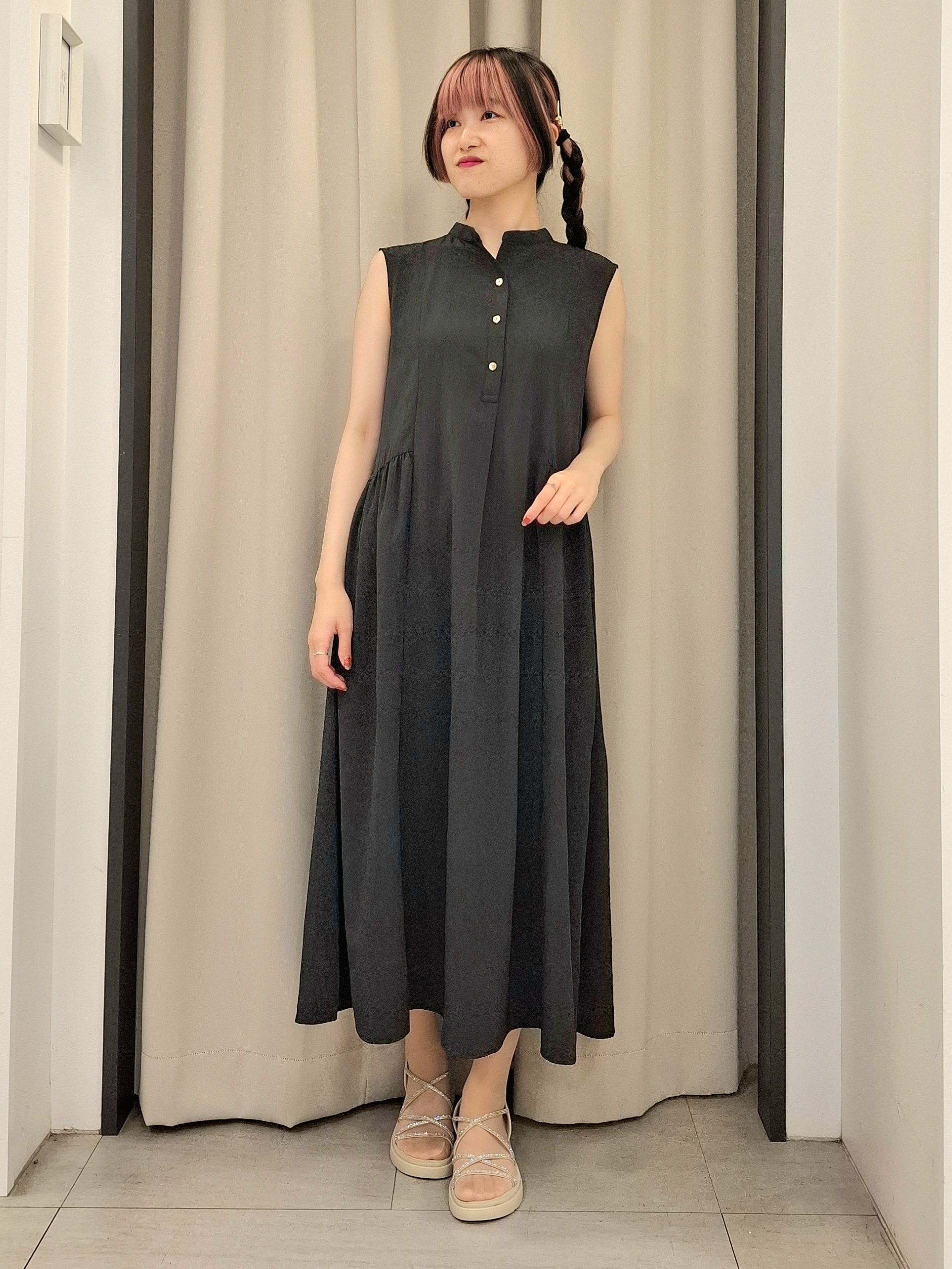 なーちゃんさんの「grove｜高評価！【接触冷感／UVカットetc】ベーシックショートカーディガン」を使ったコーディネート